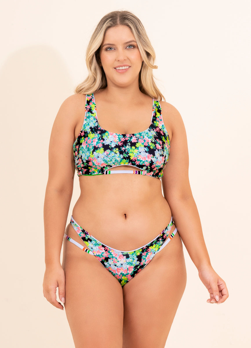 Maaji Pinstripe Hailey Double Layer Bikini Bottom