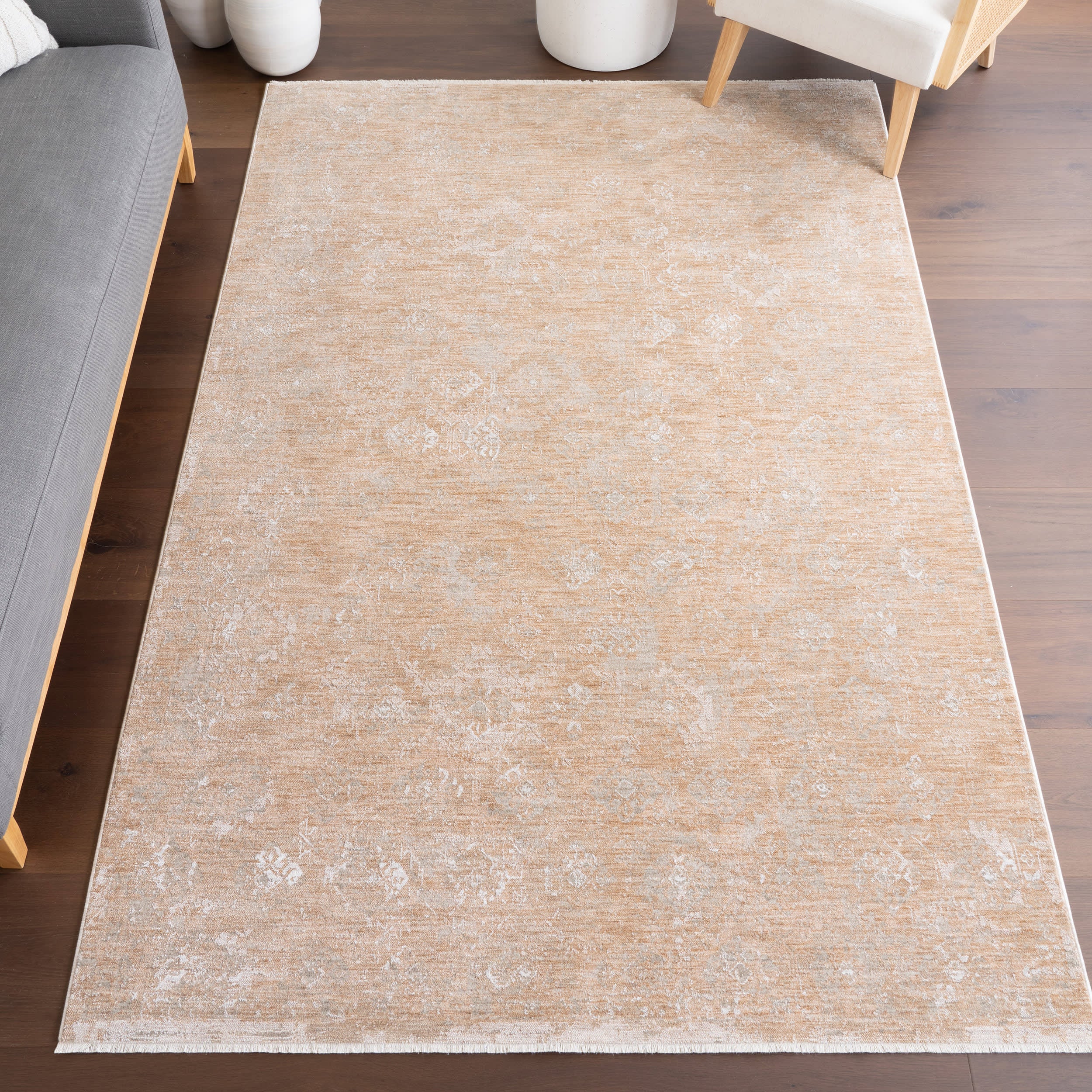 Kamiya Vintage Rug | Light Brown