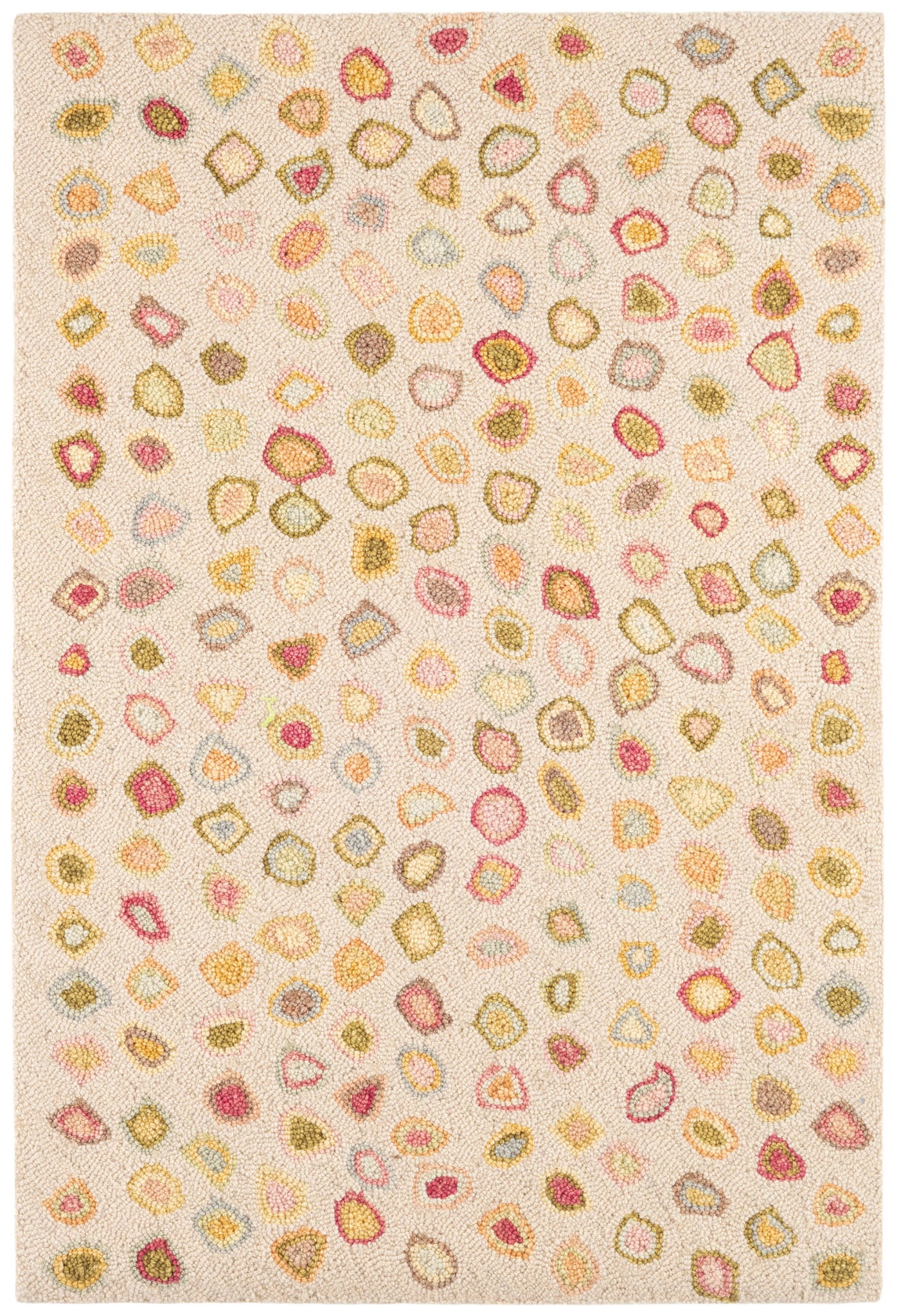 Cat's Paw Pastel Hand Micro Hooked Wool Rug