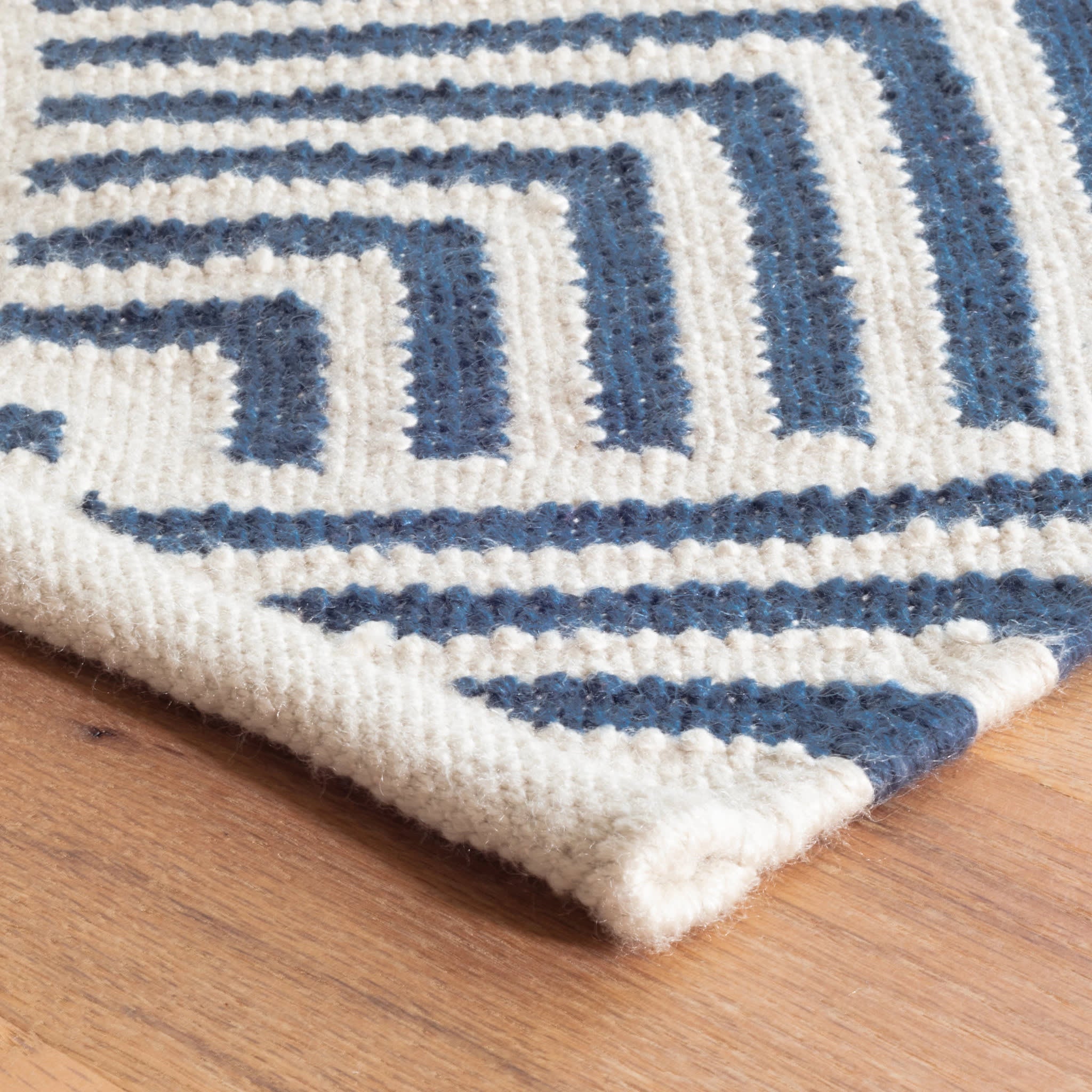 Cleo Navy Handwoven Indoor/Outdoor Rug