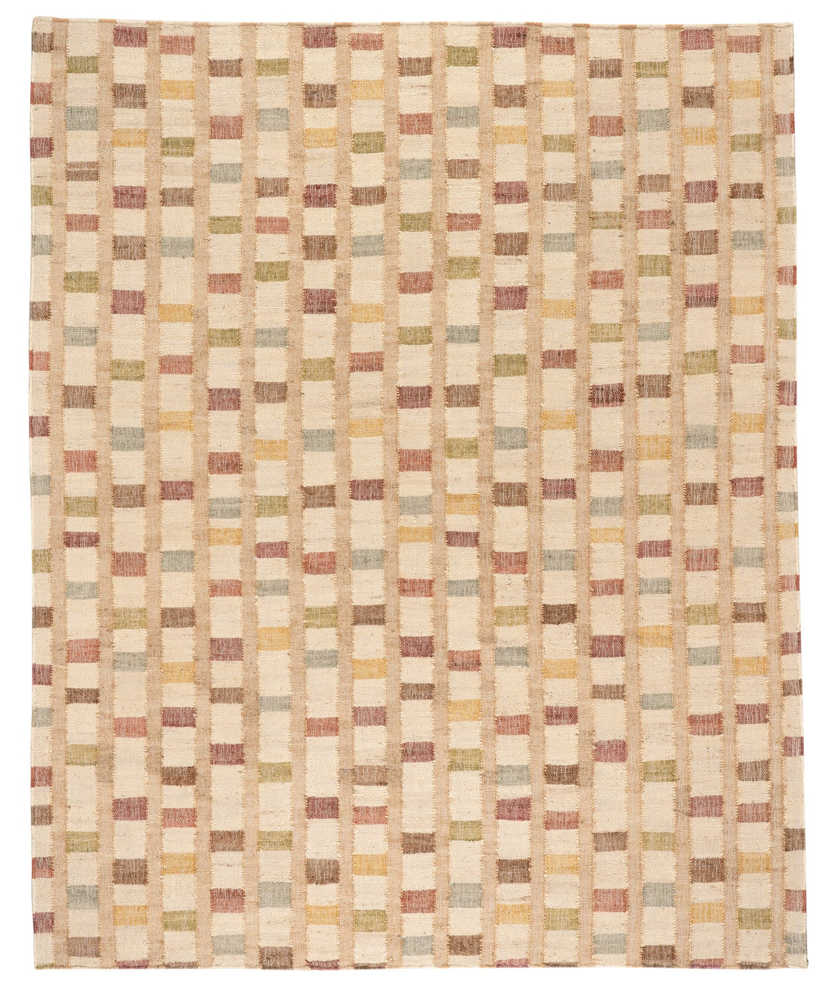 Mosaic Multi Handwoven Jute Rug