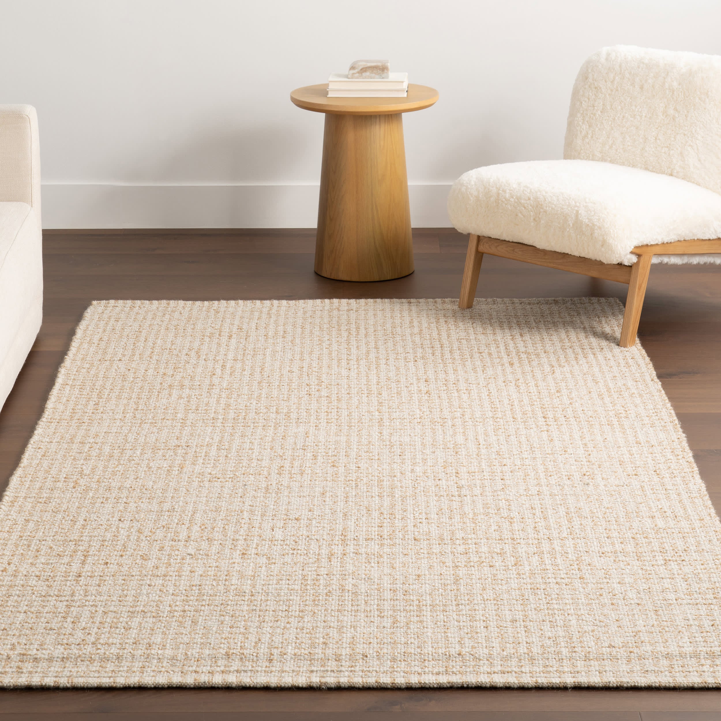 Isadora Checkered Rug | Ivory