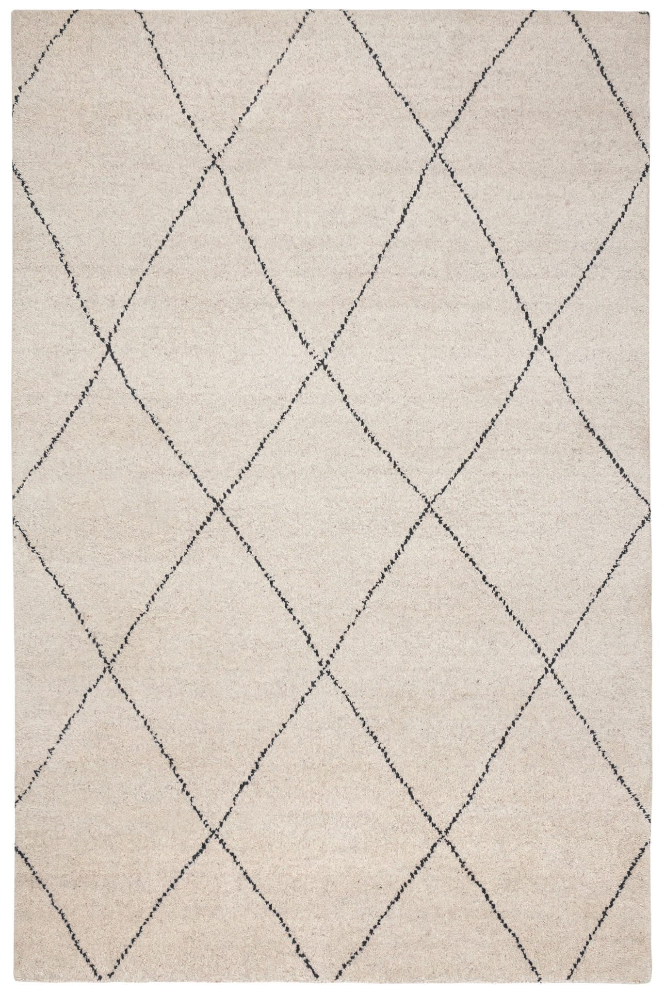 Numa Black Hand Knotted Wool Rug