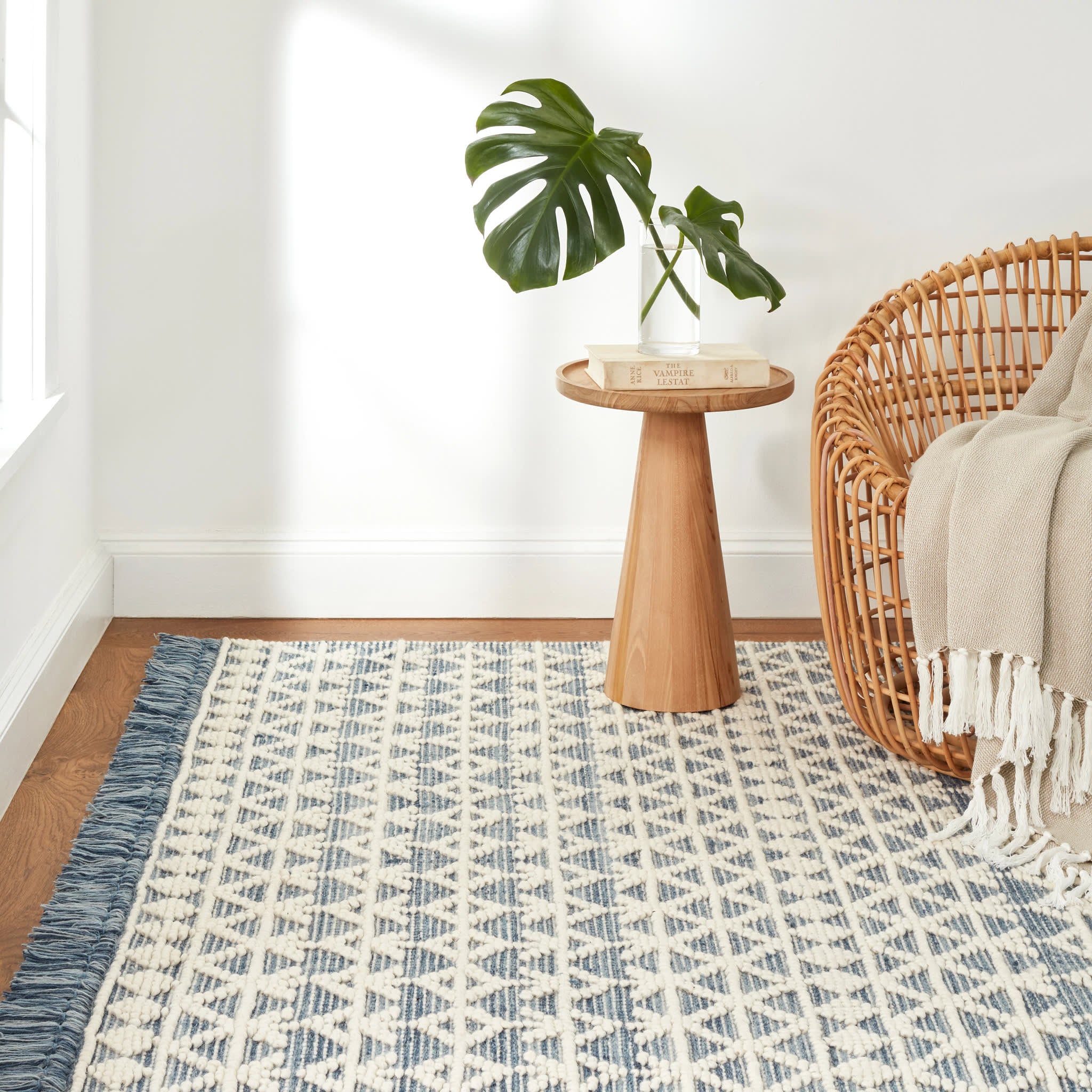 Pembrook Blue Handwoven Wool Rug