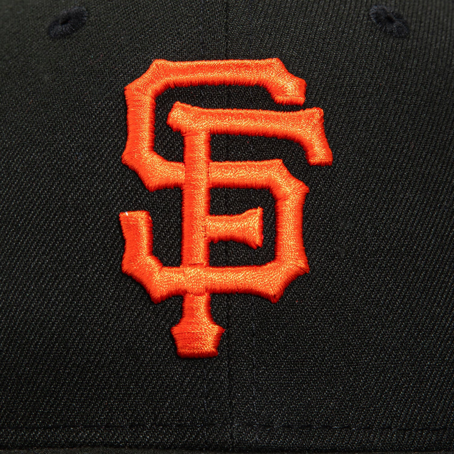 New Era 59Fifty San Francisco Giants 2010 World Series Patch Orange UV Hat - Black