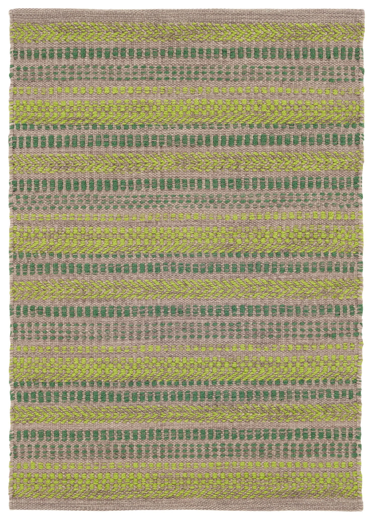 Sooner Than Later Green Handwoven Indoor/Outdoor Rug