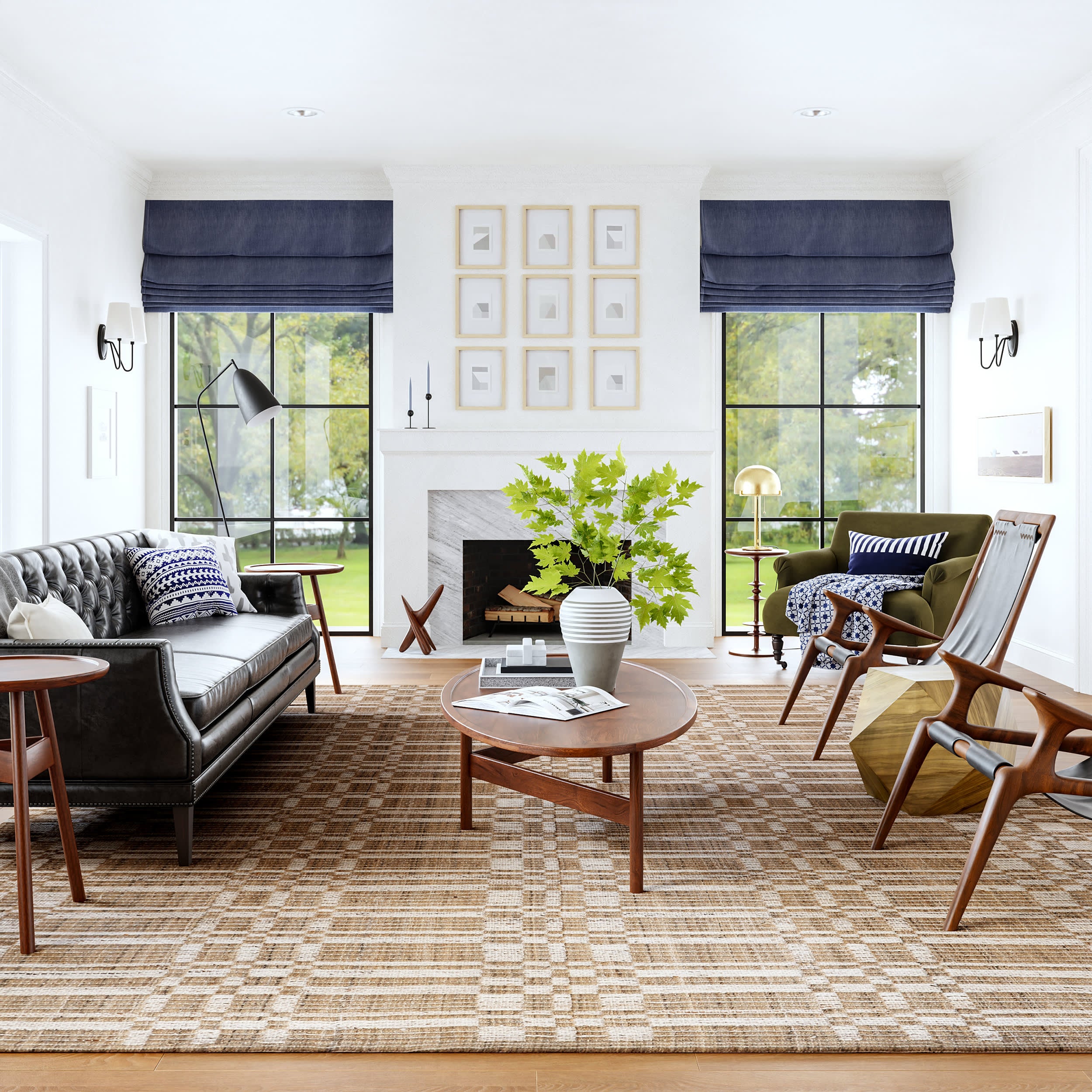 Austin Geometric Rug | Beige