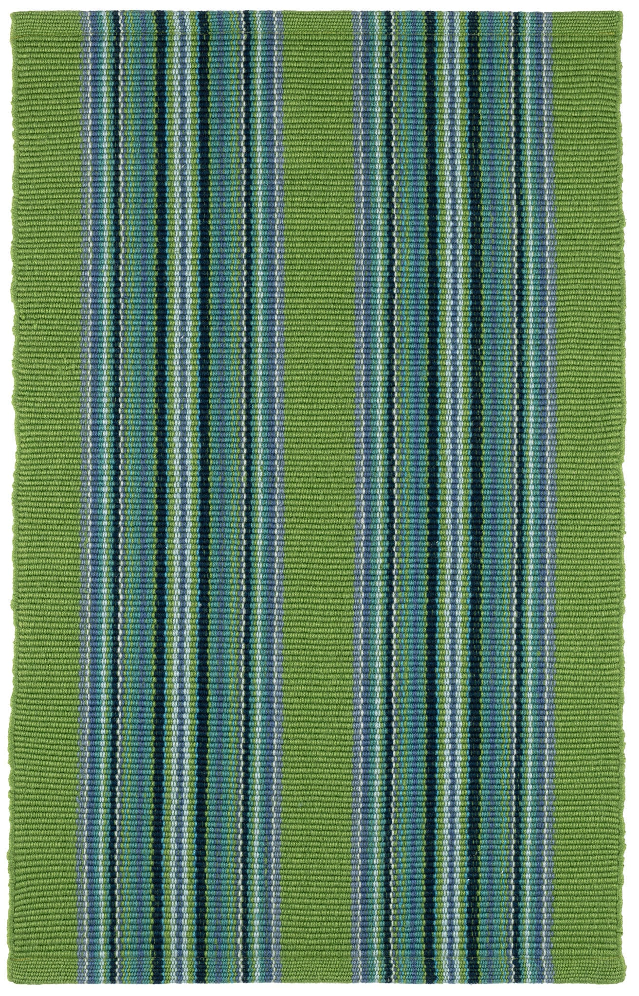 Road Runner Green Handwoven Indoor/Outdoor Rug