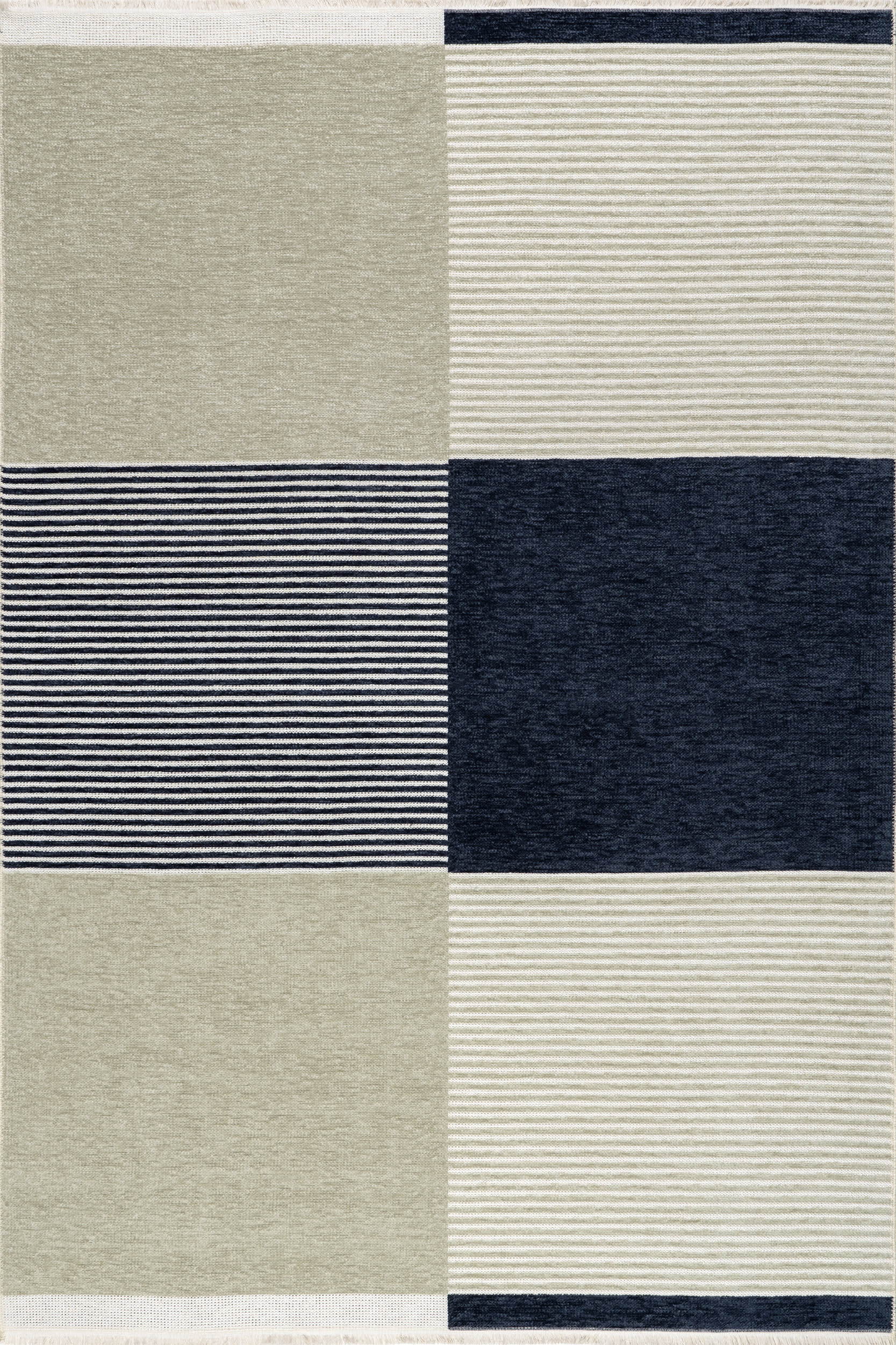 Skye Color Block Reversible Washable Rug | Multicolor