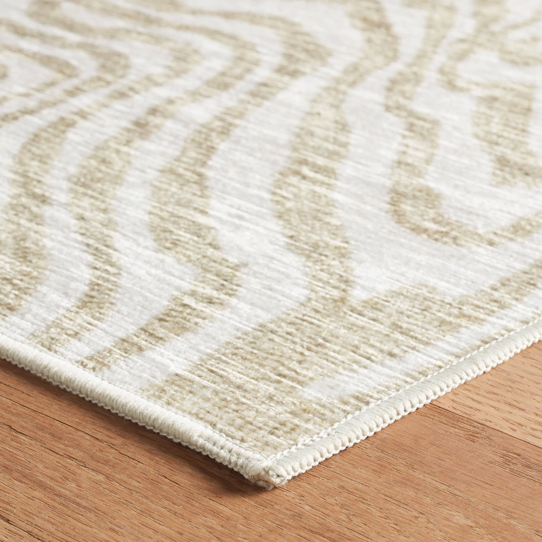 Amber Natural Machine Washable Rug