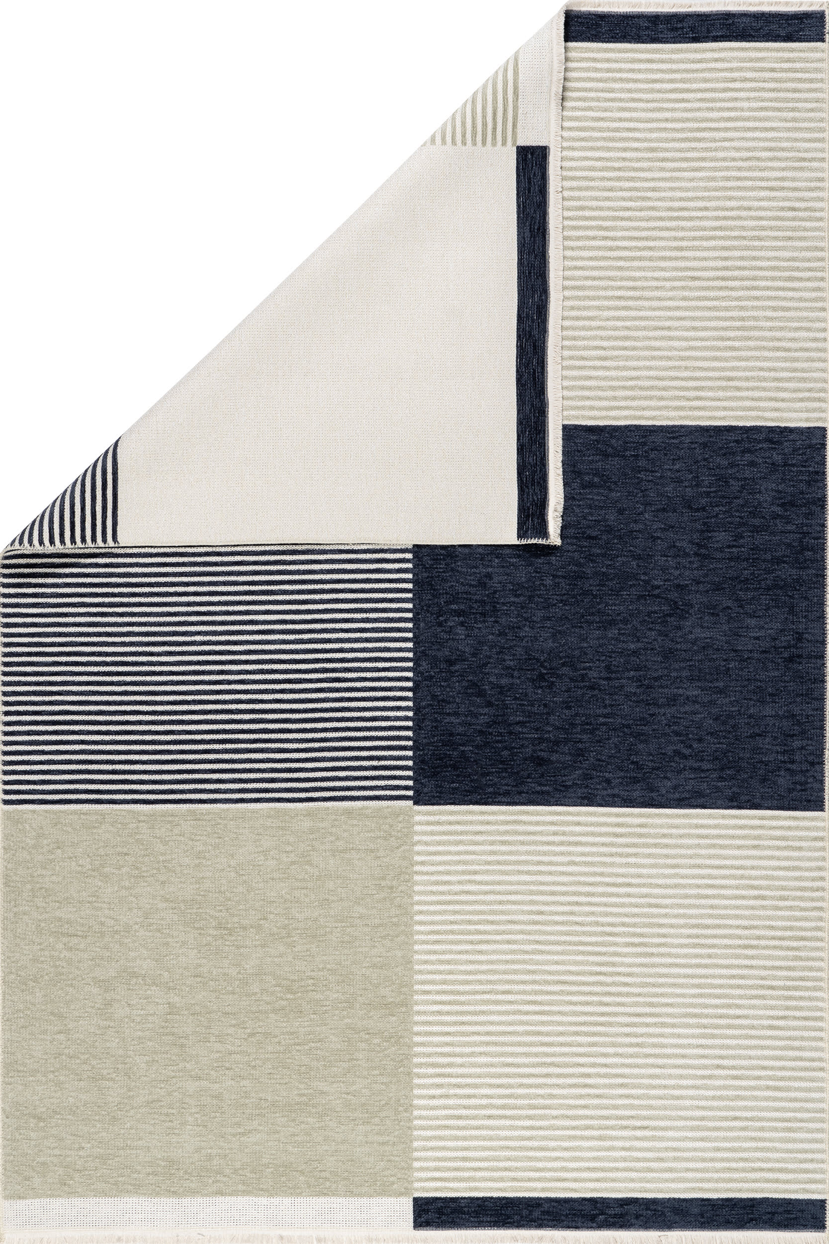 Skye Color Block Reversible Washable Rug | Multicolor