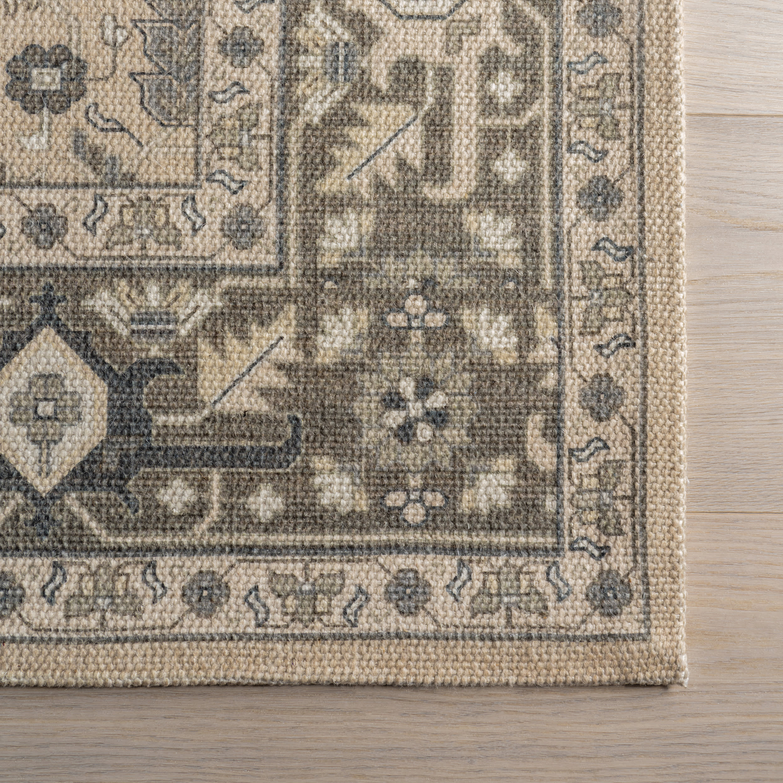 Anastasia Wool and Cotton Rug | Beige