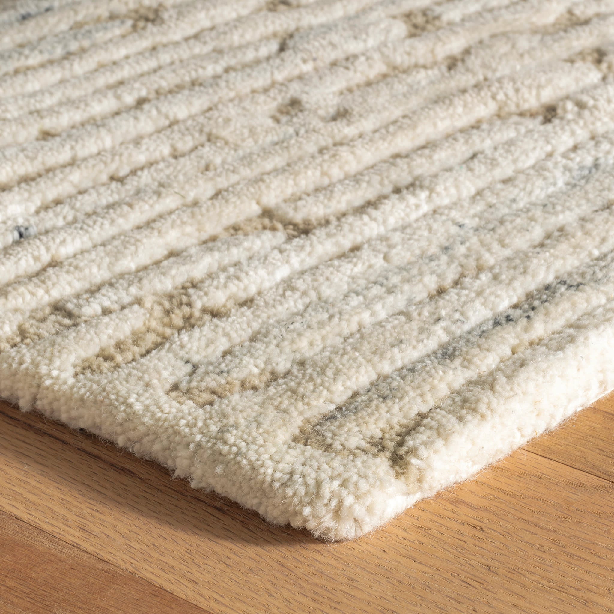 Malone Oatmeal Hand Tufted Wool Rug