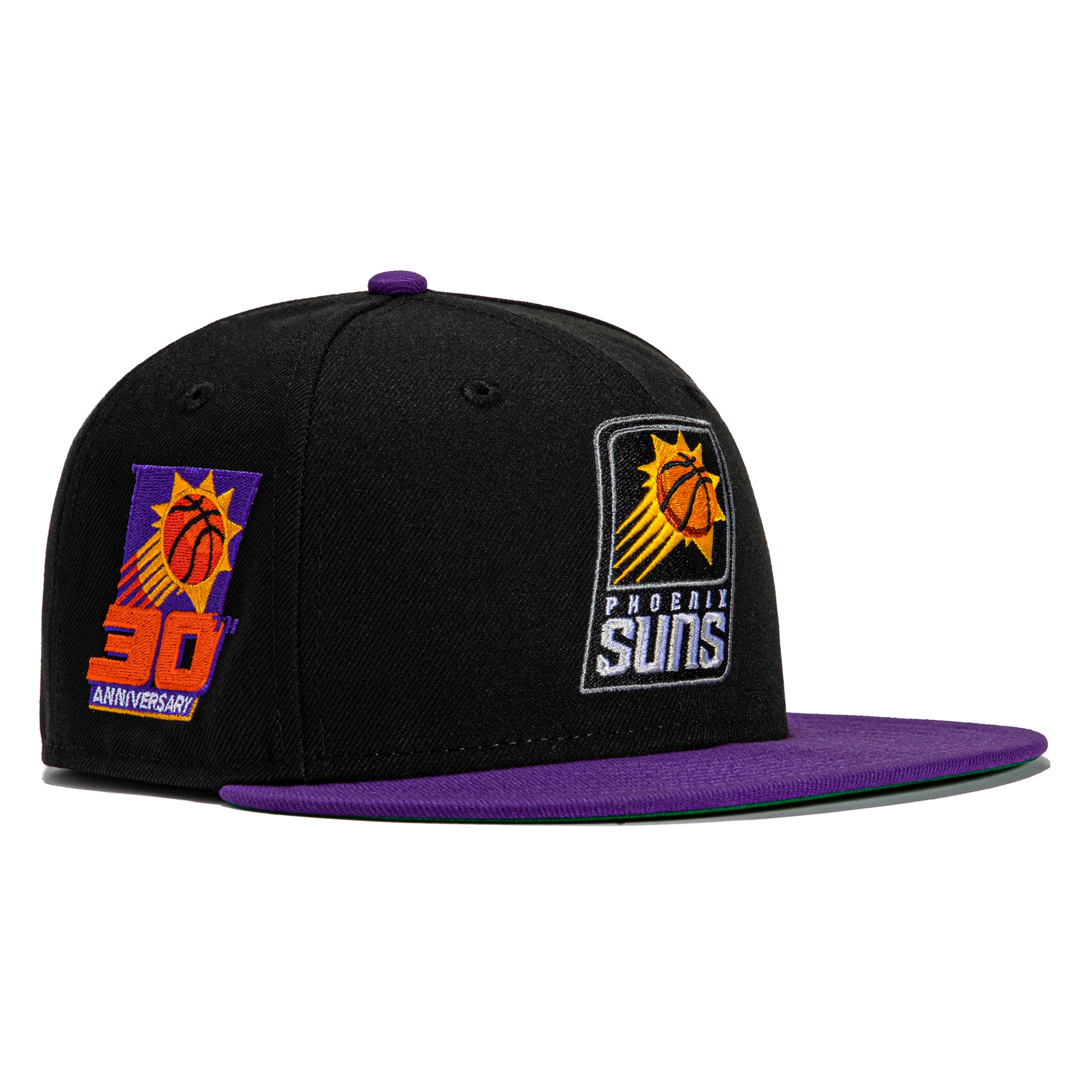 New Era 59Fifty Phoenix Suns 30th Anniversary Patch Hat - Black, Purple