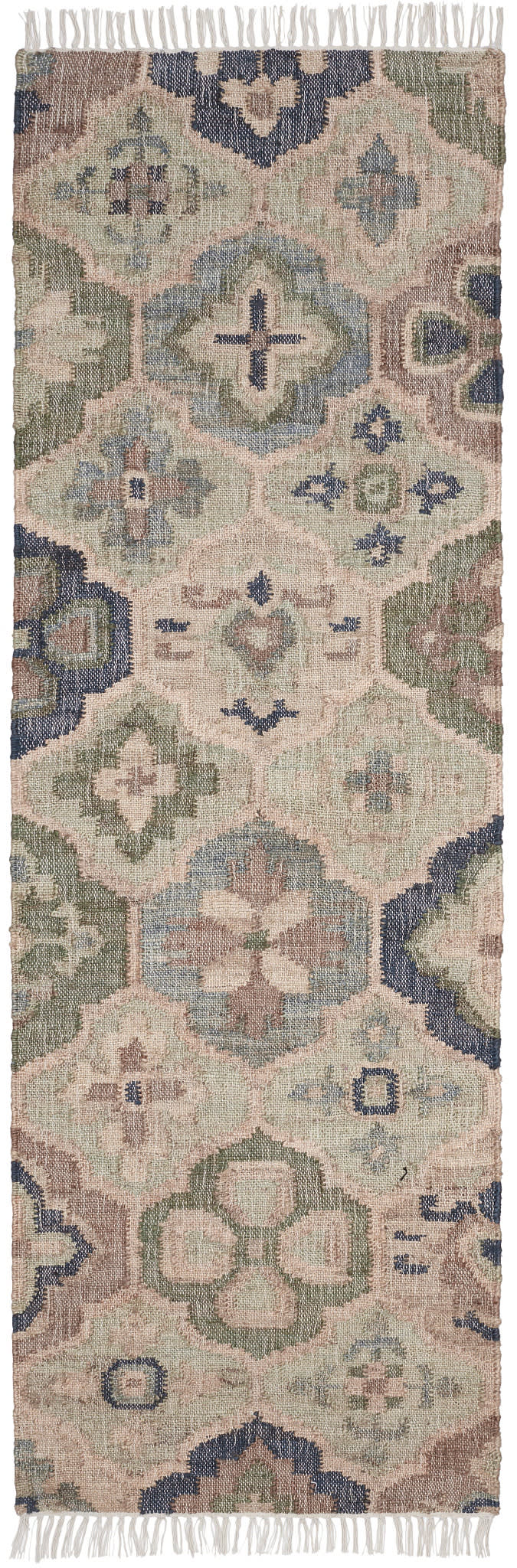 Pali Blue Handwoven Jute Rug