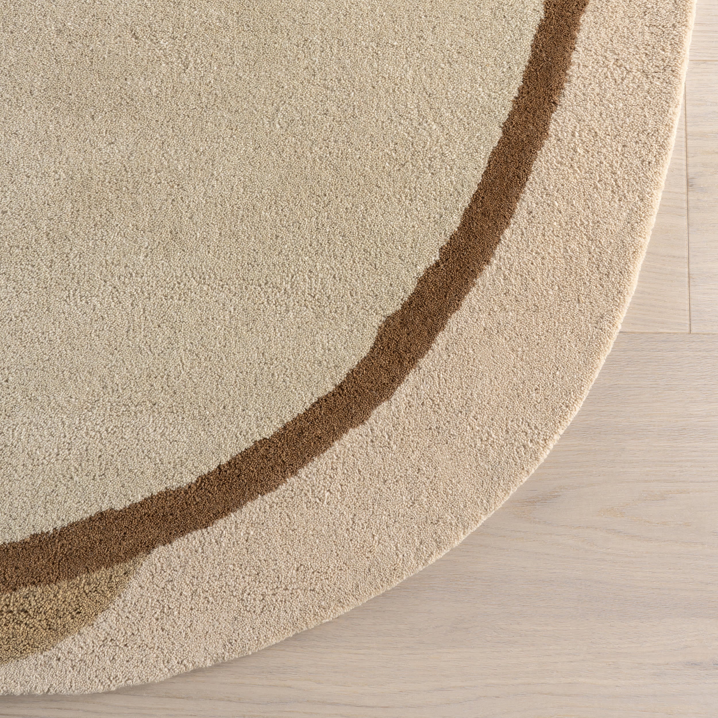 Greenwich Abstract Wool Rug | Beige