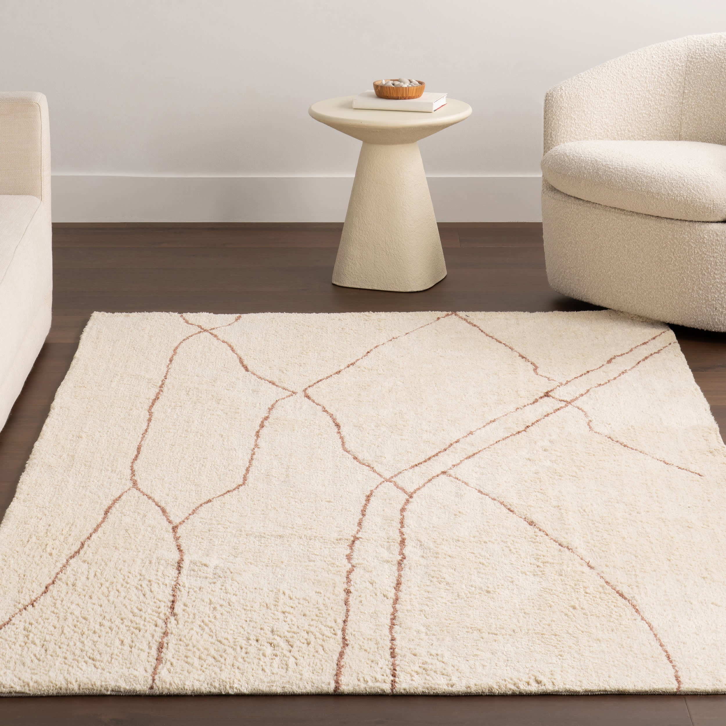 Tallulah Abstract Rug | Ivory