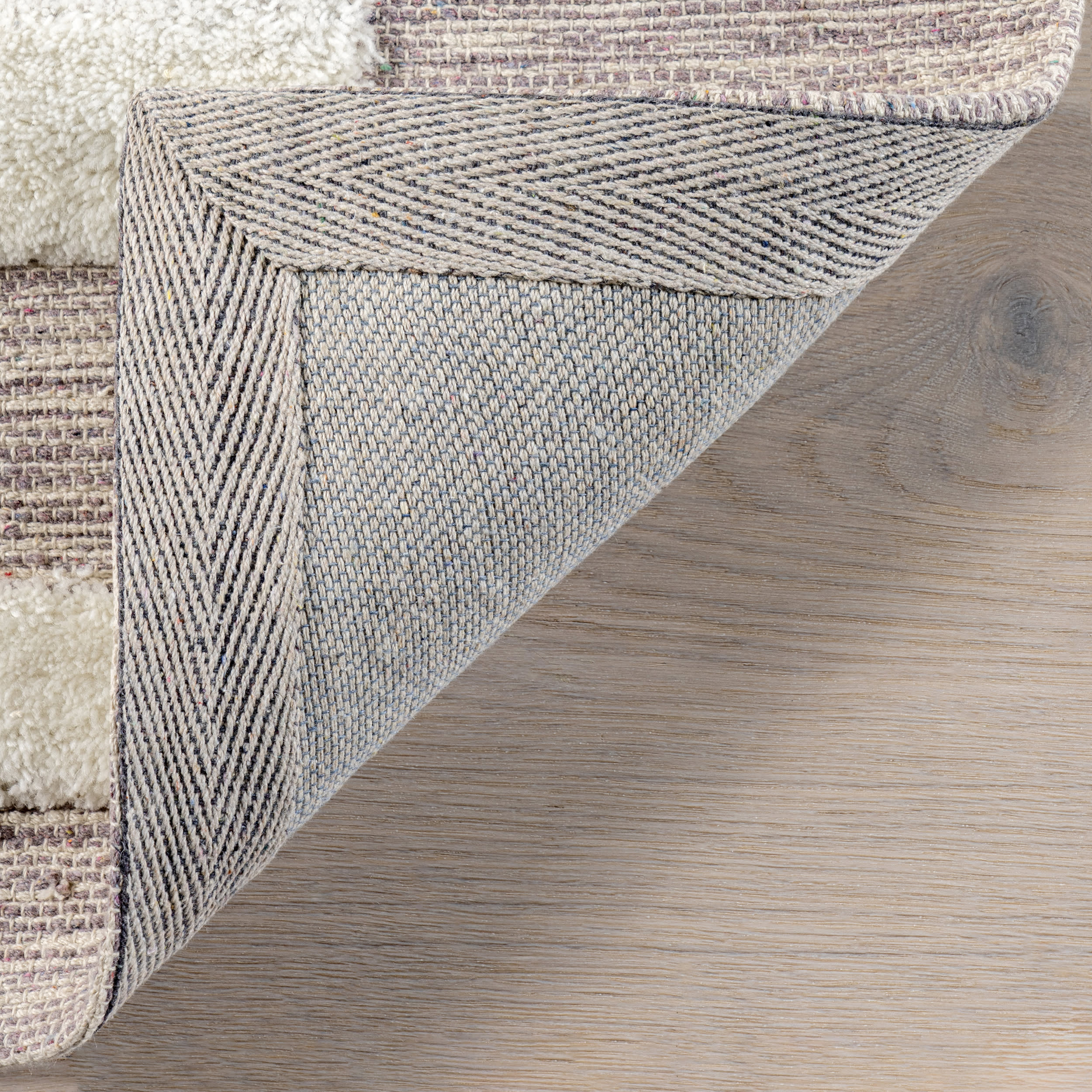 Baja Broken Stripe Rug | Ivory