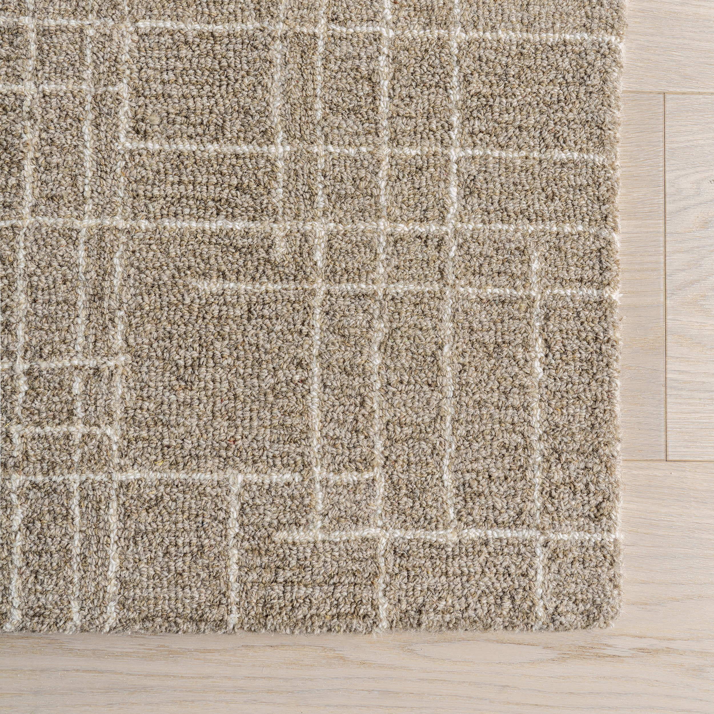 Aspyn Abstract Checked Rug | Sand