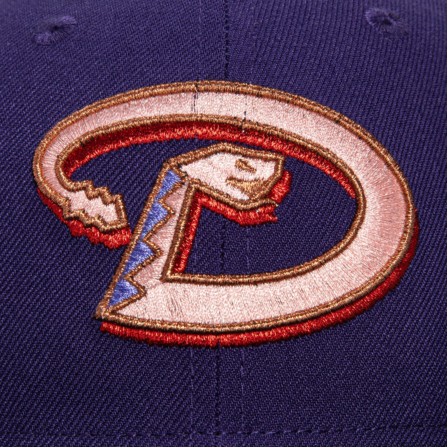 New Era 59Fifty Arizona Diamondbacks 25th Anniversary Patch D Hat - Purple, Black, Red