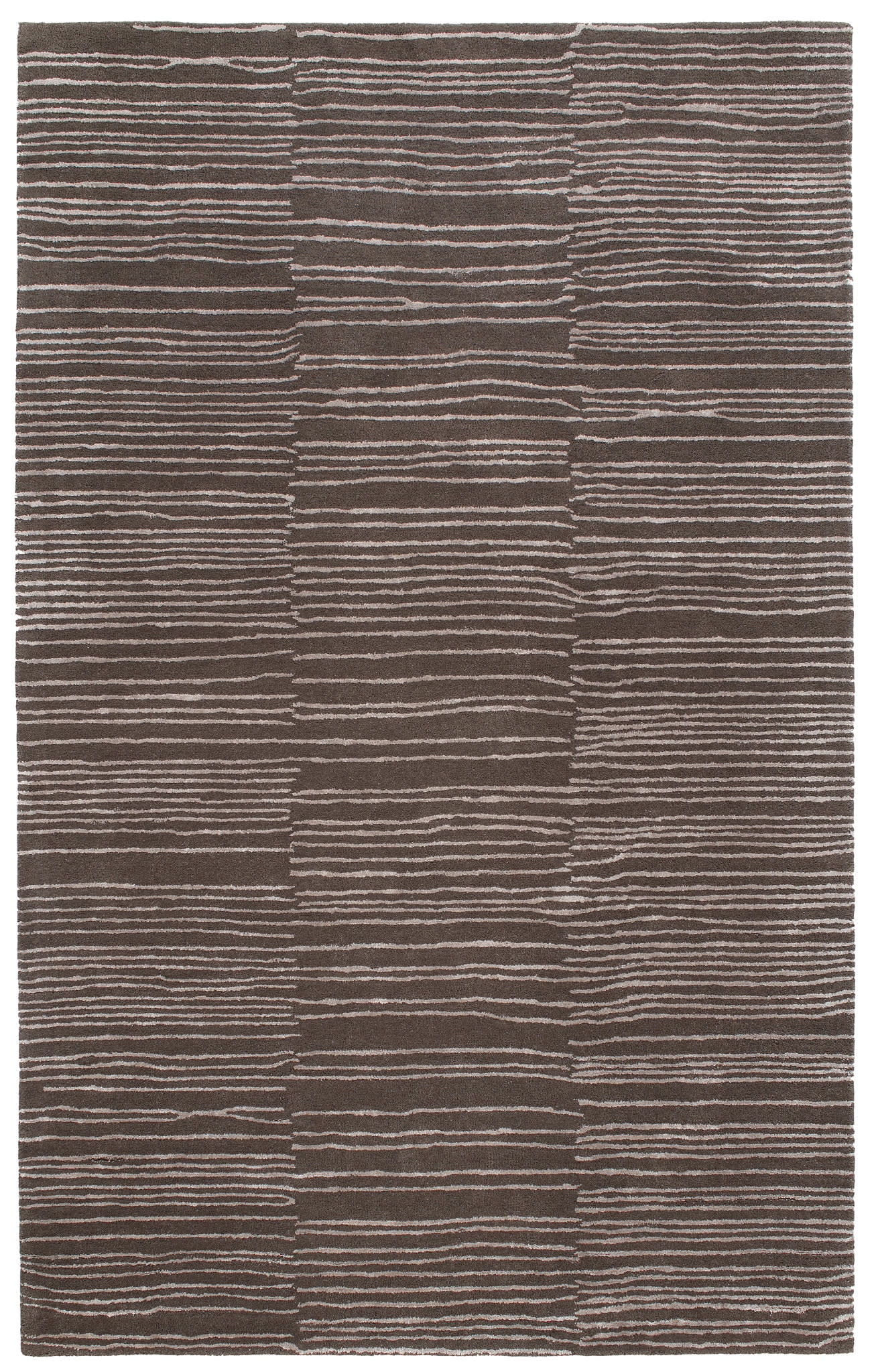 Striae Grey Hand Tufted Wool Rug