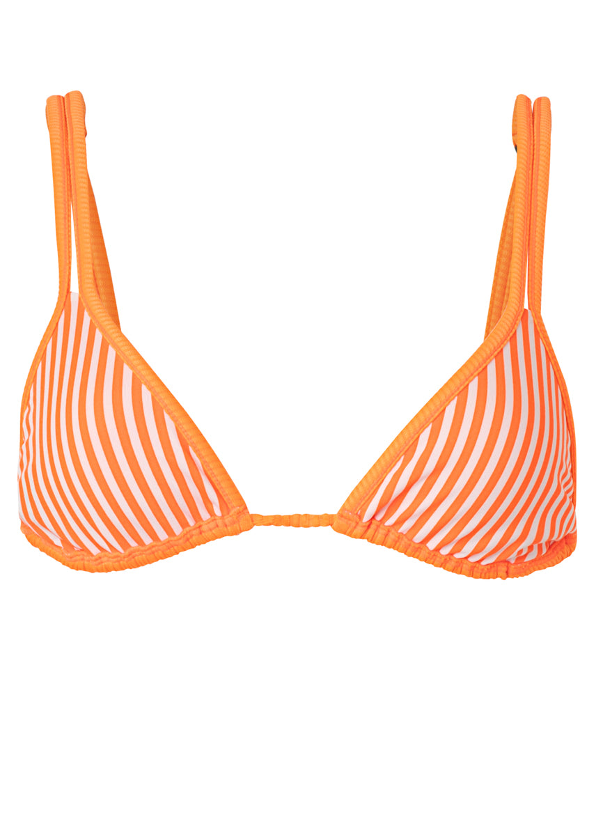 Maaji Neon Orange Itza Sliding Triangle Bikini Top