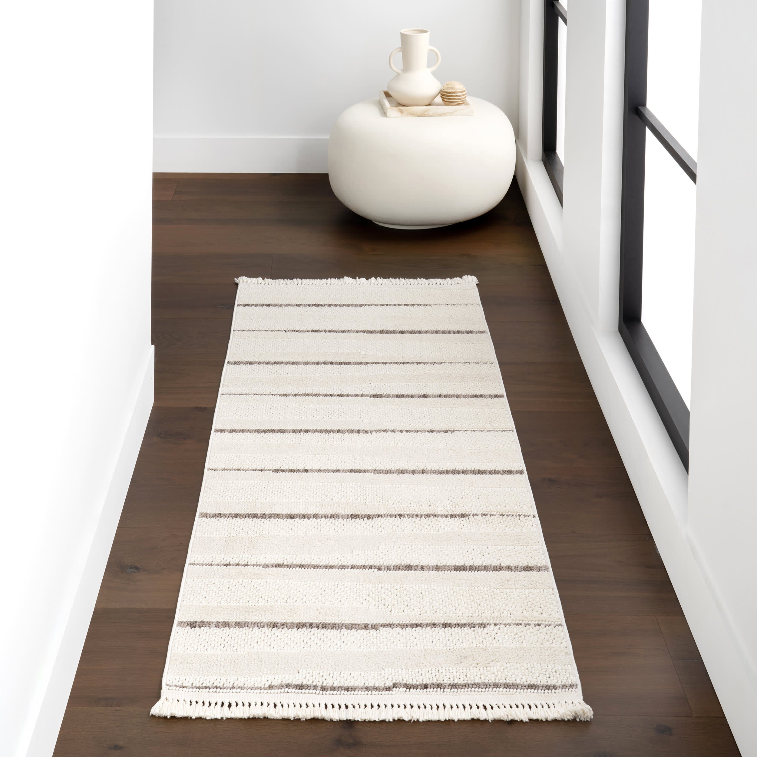 Katalina Striped Rug | Beige