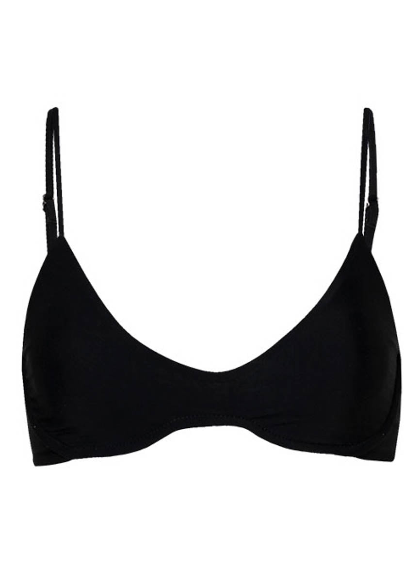 Maaji Noir Black Irene Unmolded Underwire Bikini Top