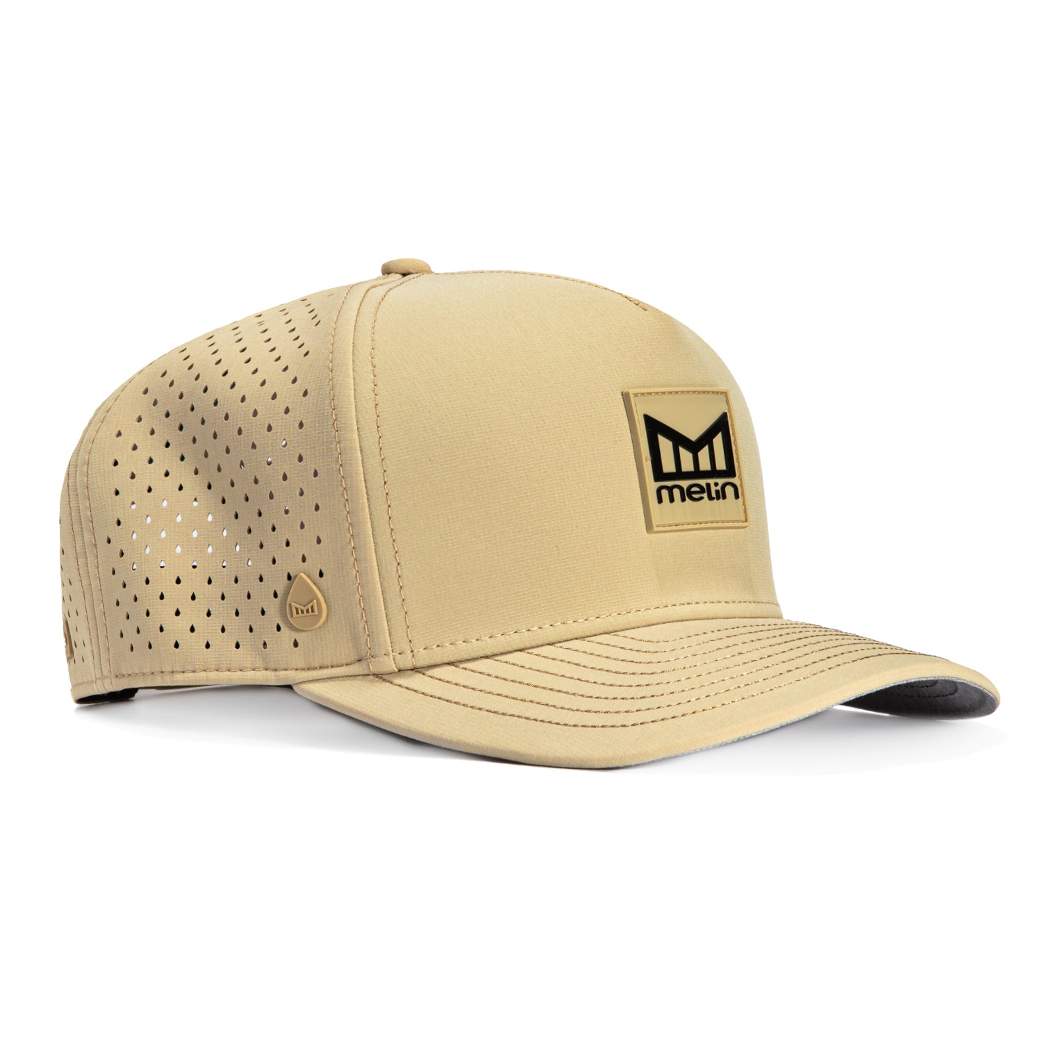 Melin Odyssey Stacked Hydro Snapback Hat - Khaki