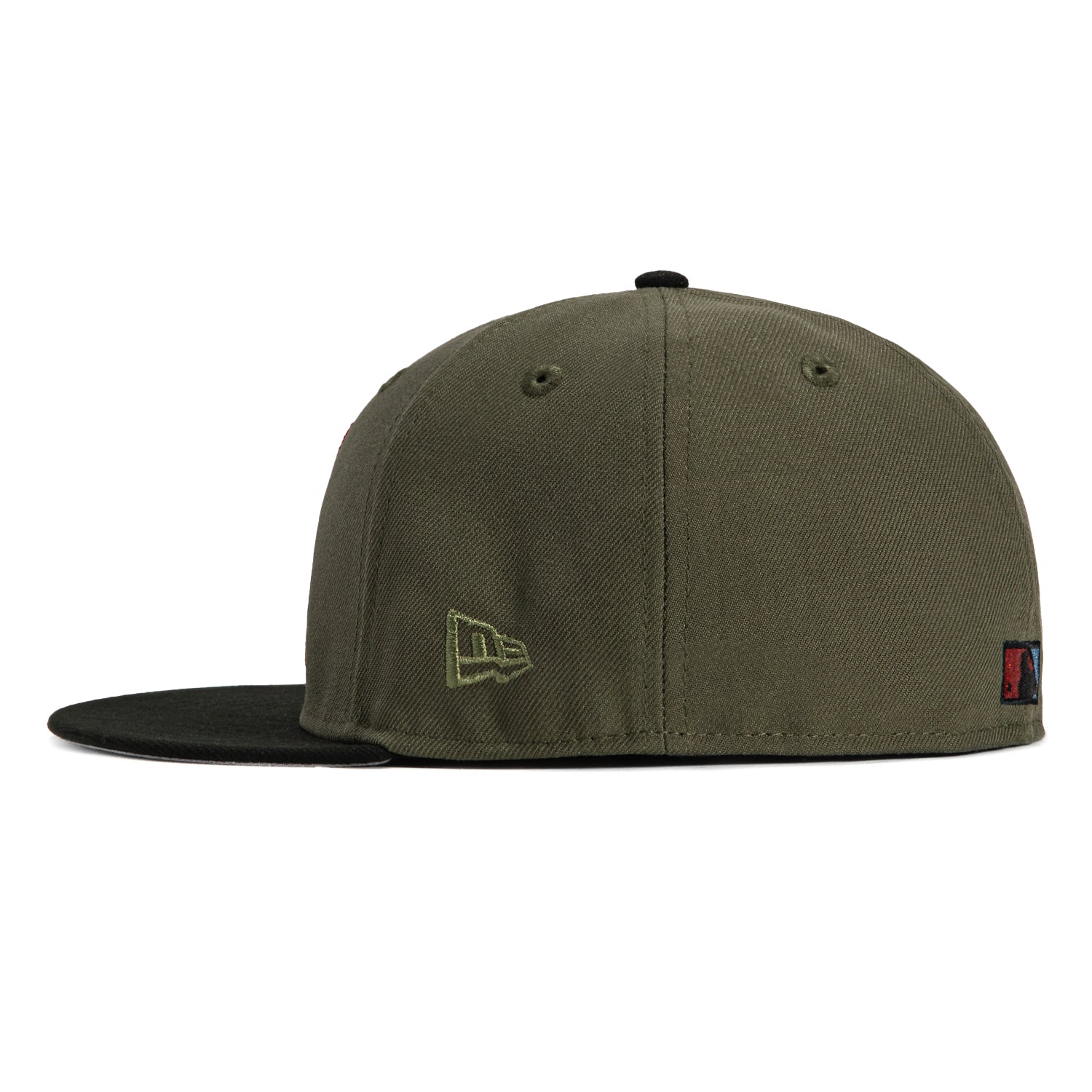 New Era 59Fifty Arizona Diamondbacks 2001 World Series Patch A Swatch Fill Hat - Olive, Black