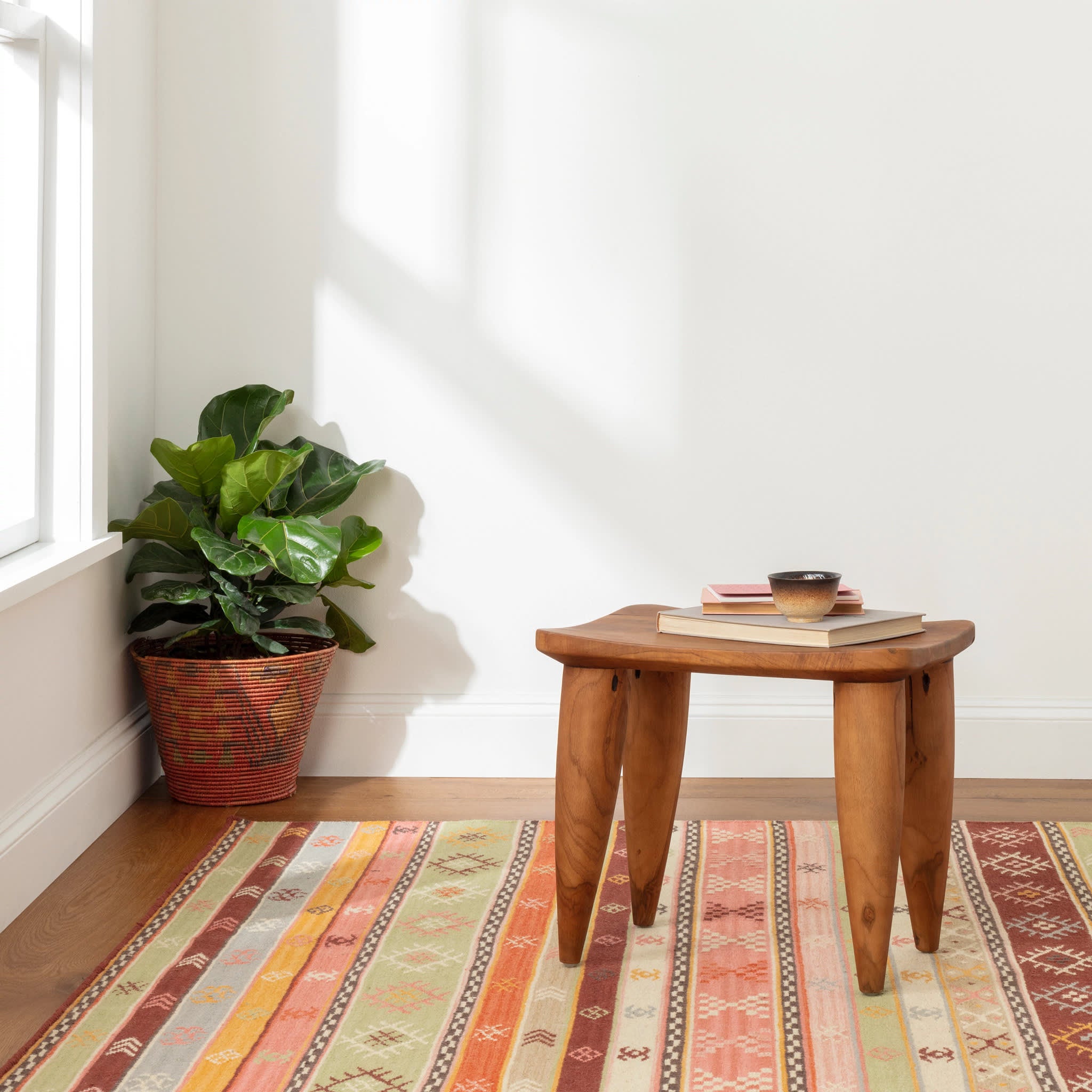 Aztec Kilim Handwoven Wool Rug