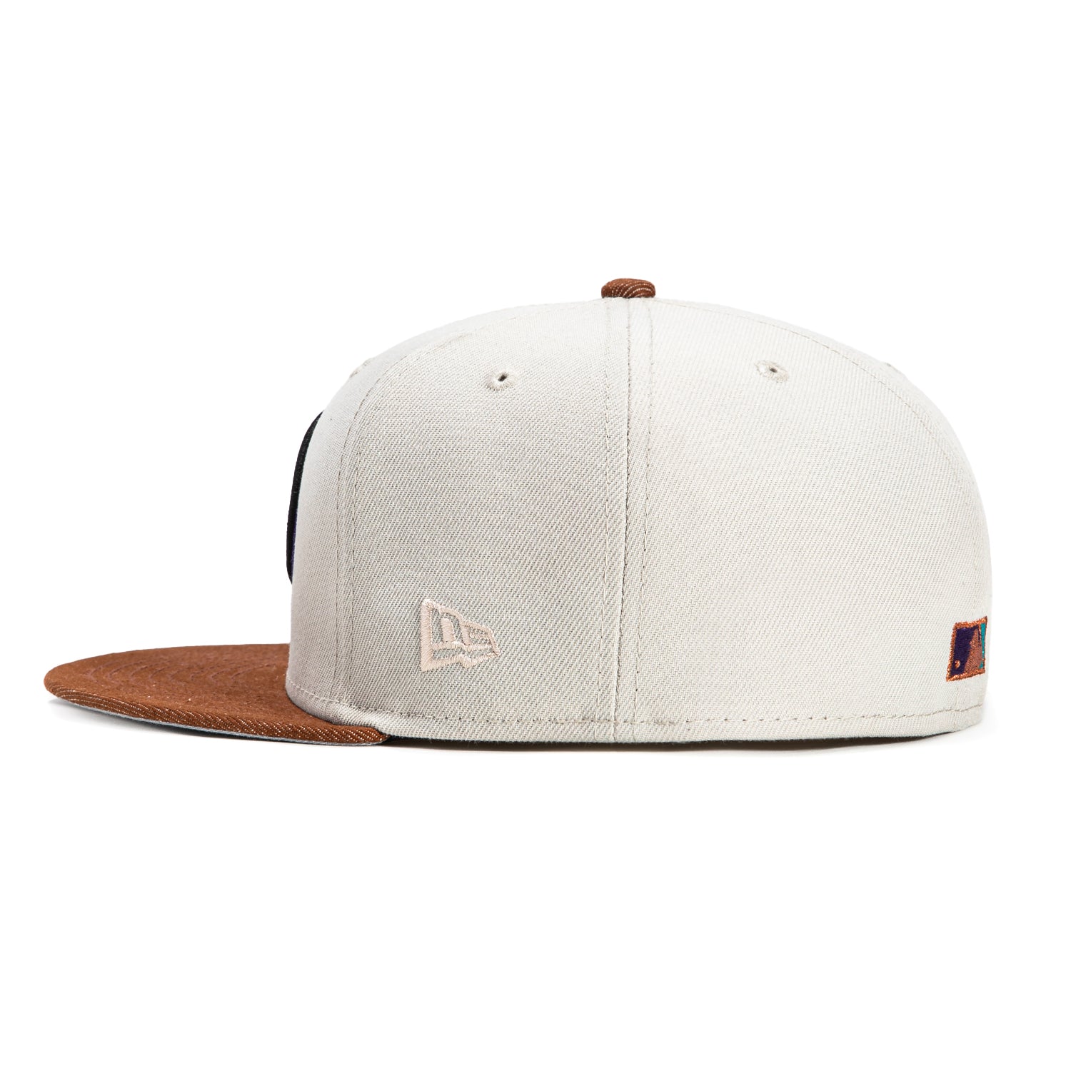 New Era 59Fifty Denim Pack Arizona Diamondbacks Inaugural Patch D Hat - Stone, Denim Brown