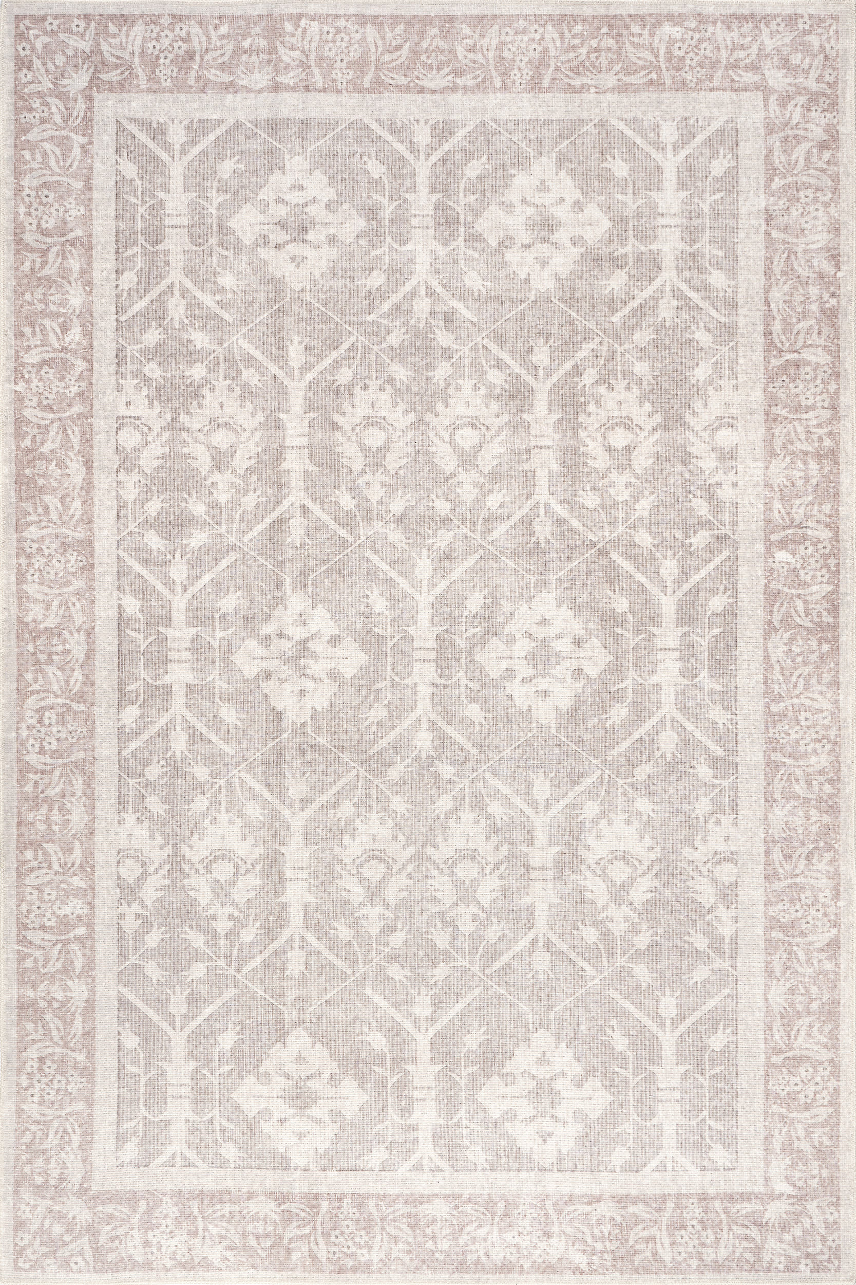 Arlet Medallion Washable Rug | Taupe