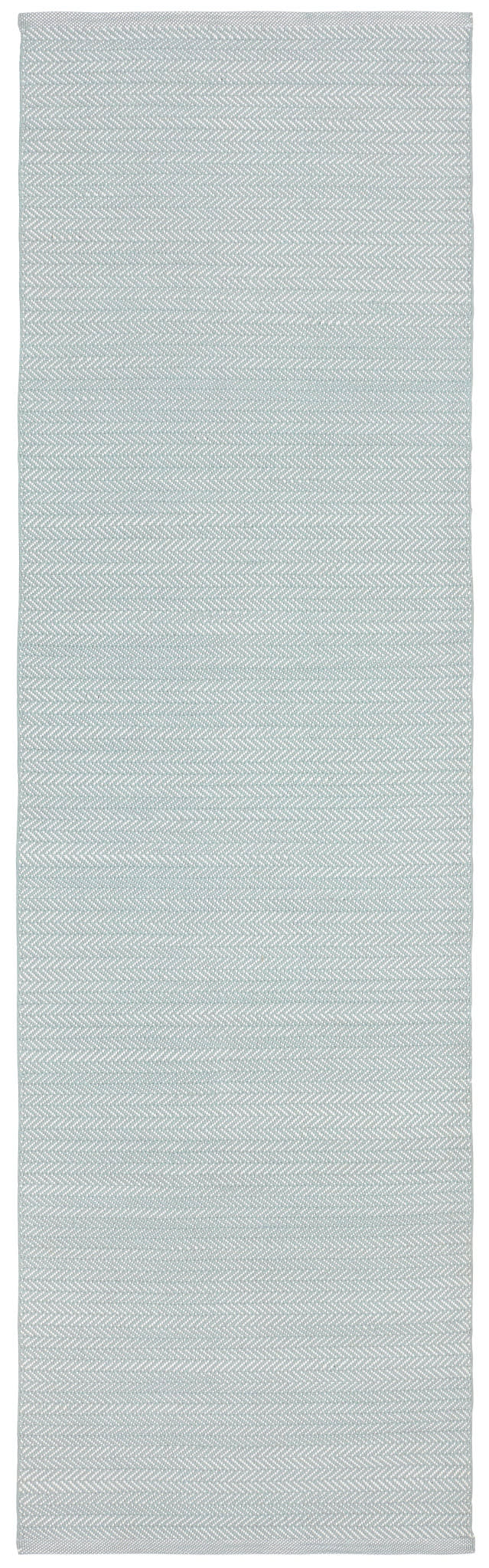 Herringbone Light Blue/Ivory Handwoven Indoor/Outdoor Rug