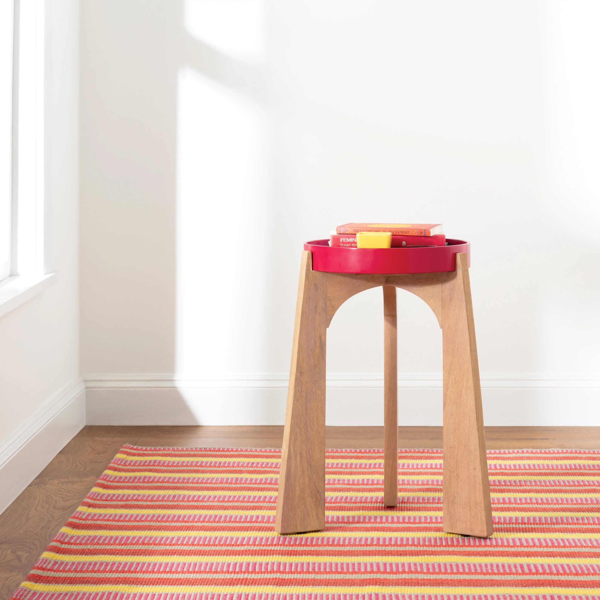 Always Greener Red/Yellow Handwoven Indoor/Outdoor Rug