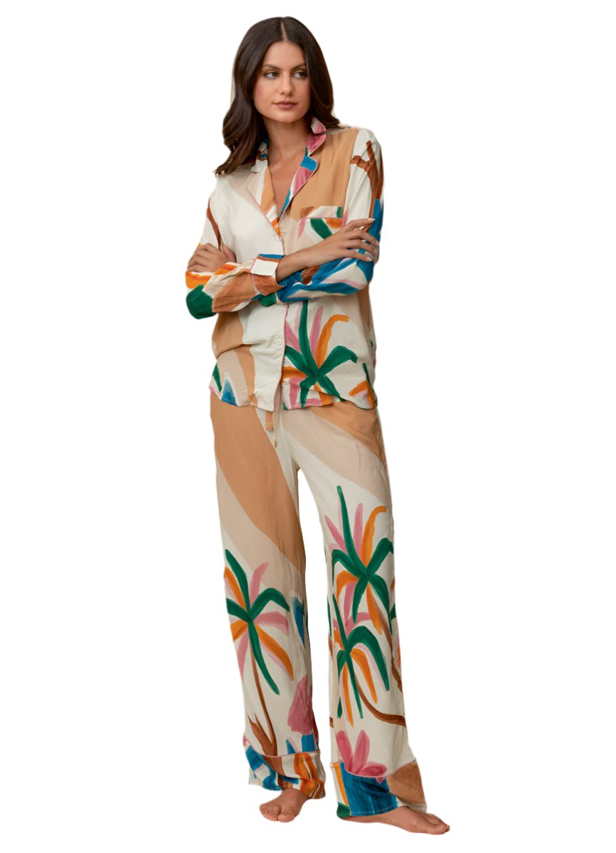 Maaji Almond Bay Dandelion Long Sleeve Pant Set