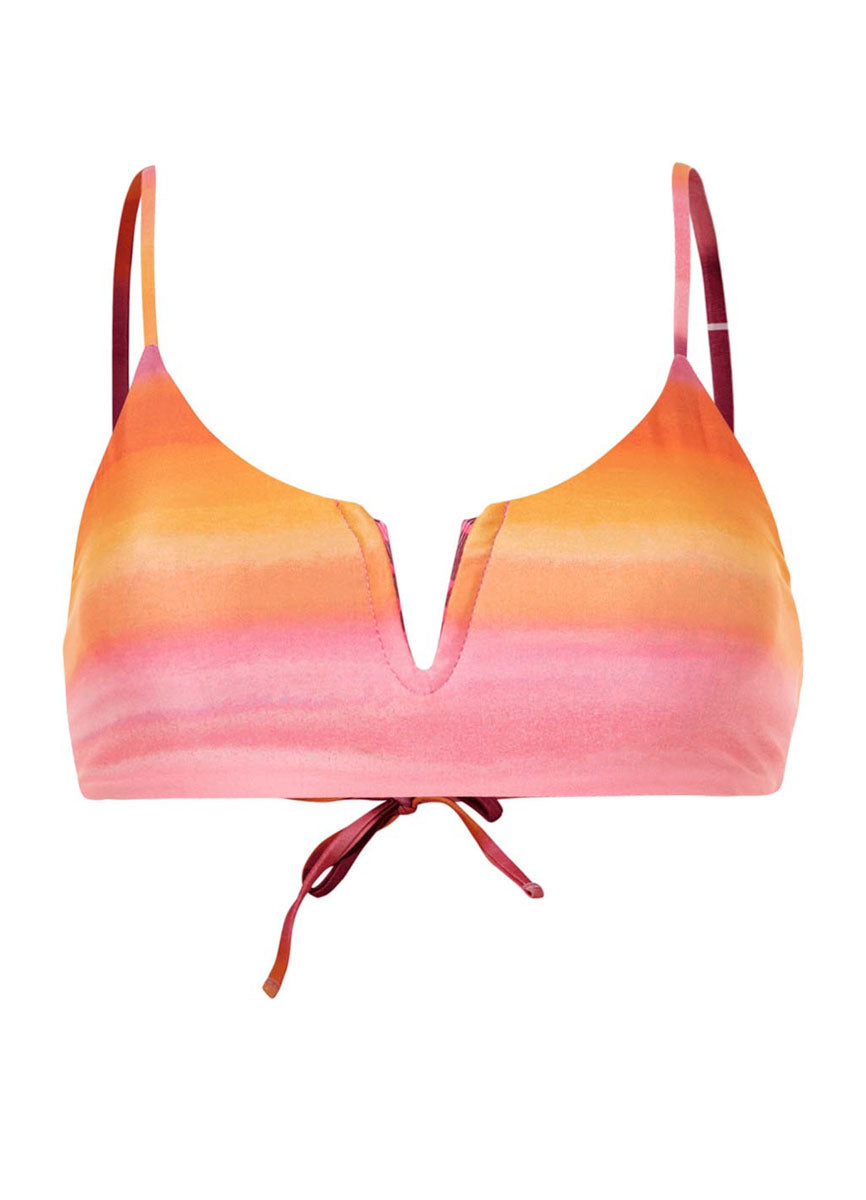 Maaji Sunrise Dye Vittoria V Wire Bralette Bikini Top