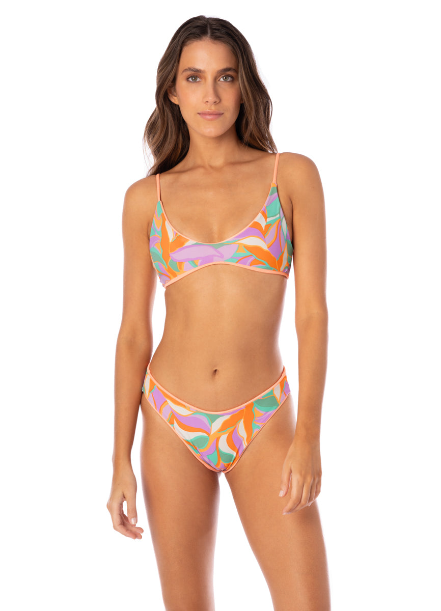 Maaji Vibrant Apricot Sublimity Regular Rise Classic Bikini Bottom