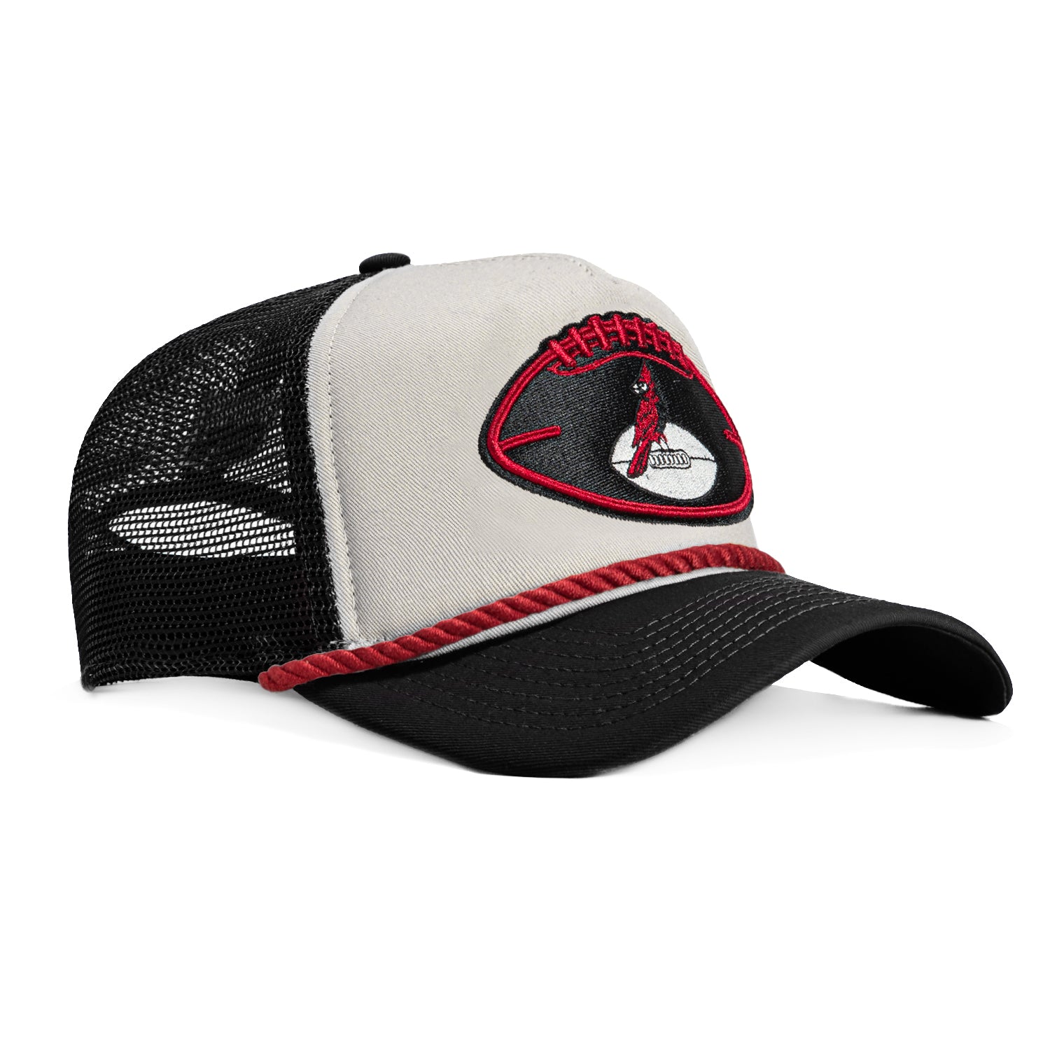 New Era 9Forty A-Frame 2024 Sideline Arizona Cardinals Trucker Snapback Hat - White, Black