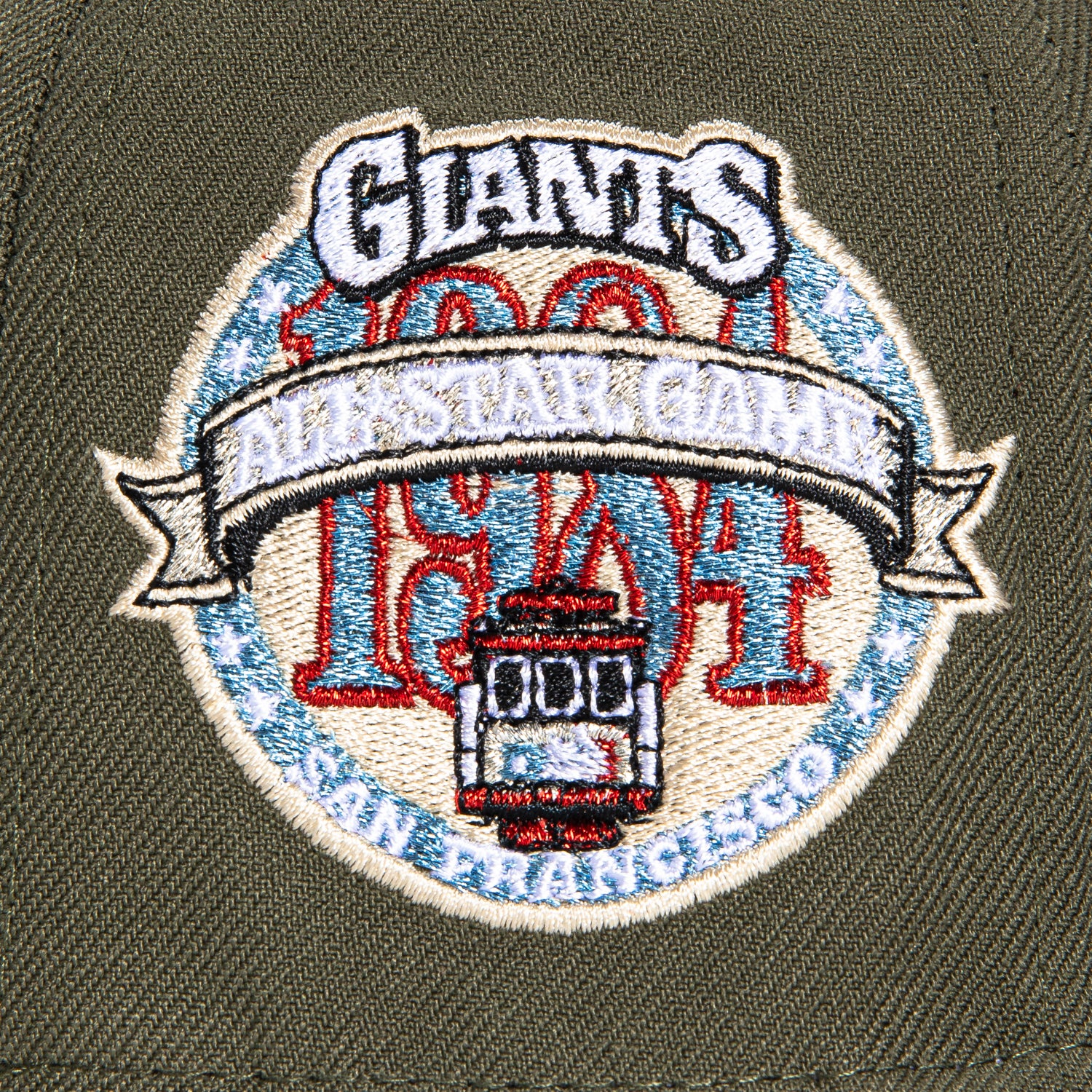 New Era 59Fifty San Francisco Giants 1984 All Star Game Patch Hat - Olive, Black