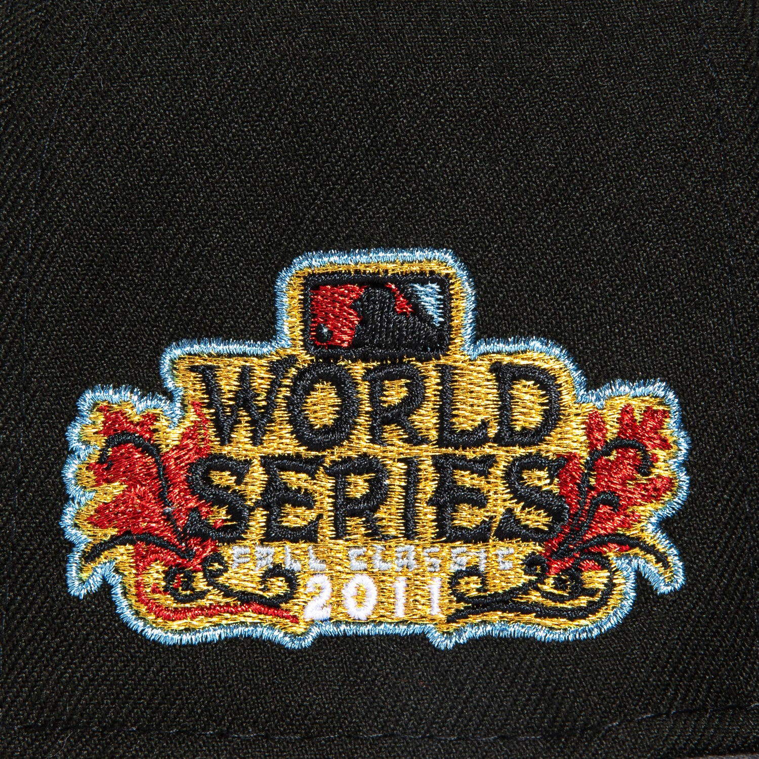 New Era 59Fifty St Louis Cardinals 2011 World Series Patch Hat - Black, Graphite