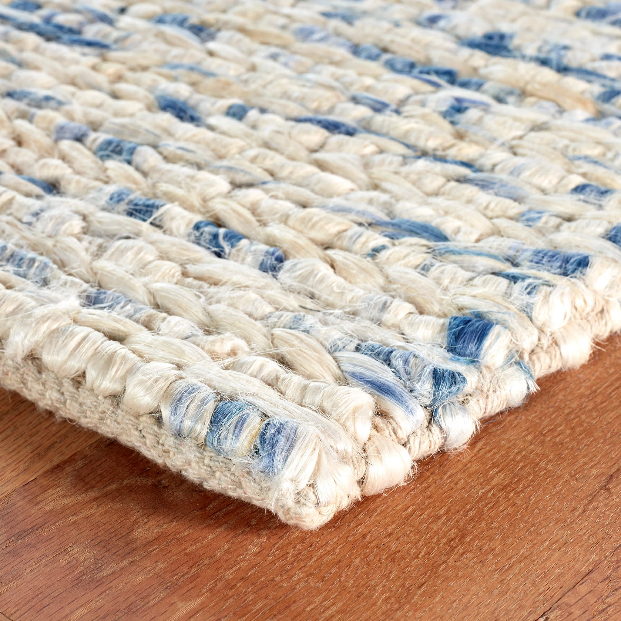 Avril French Blue Handwoven Jute Rug