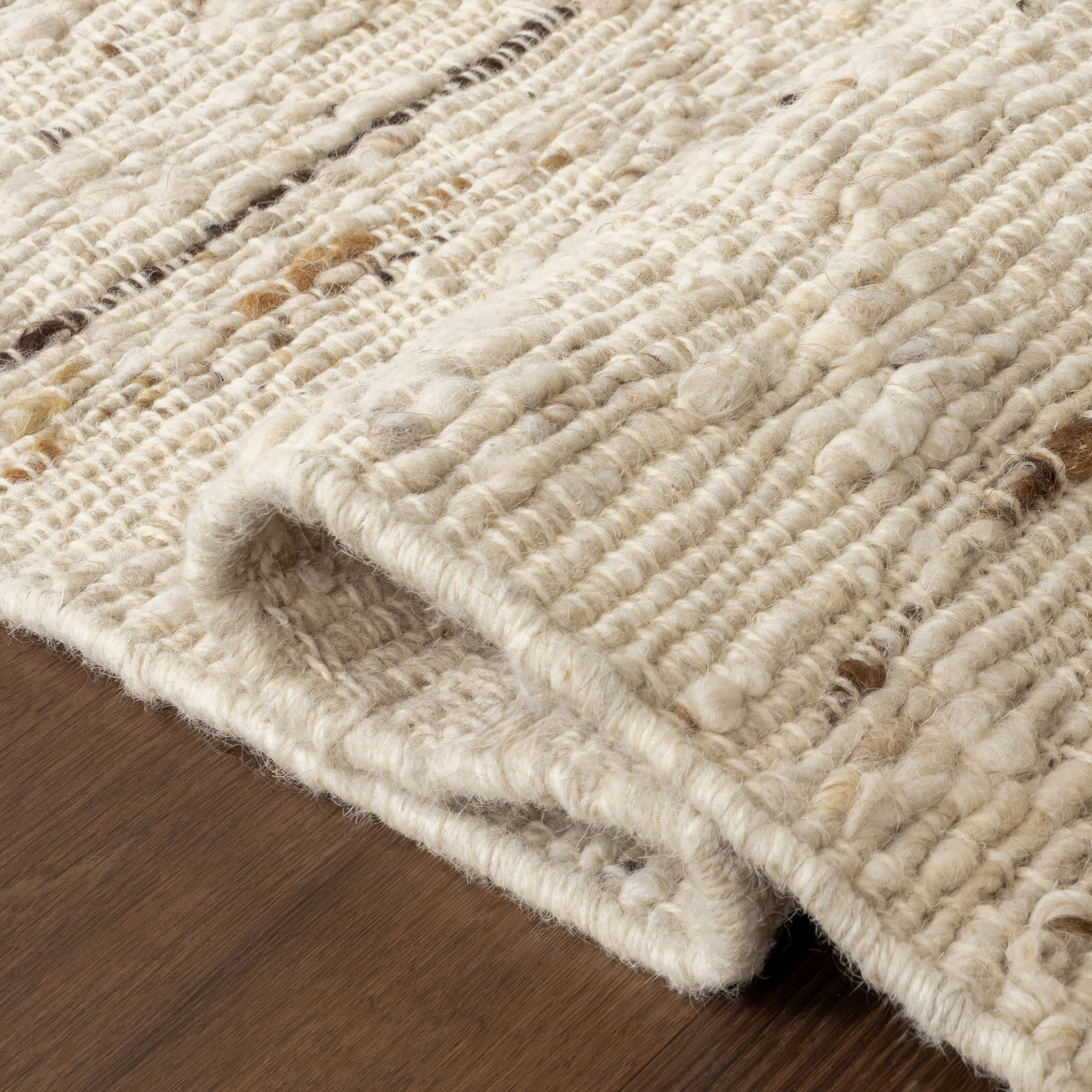 JuJu Tasseled Wool Rug | Ivory