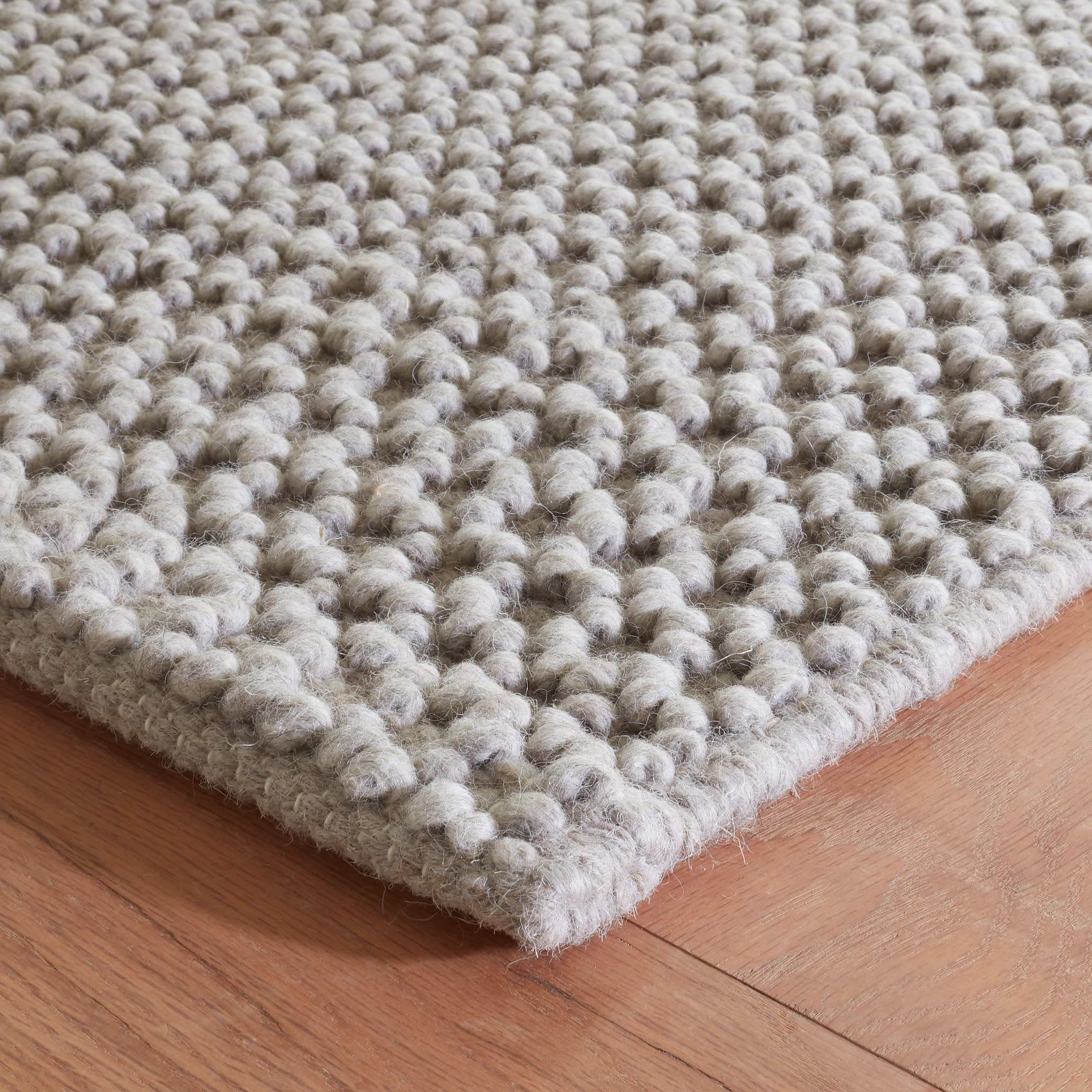 Hooper Grey Handwoven Wool Rug