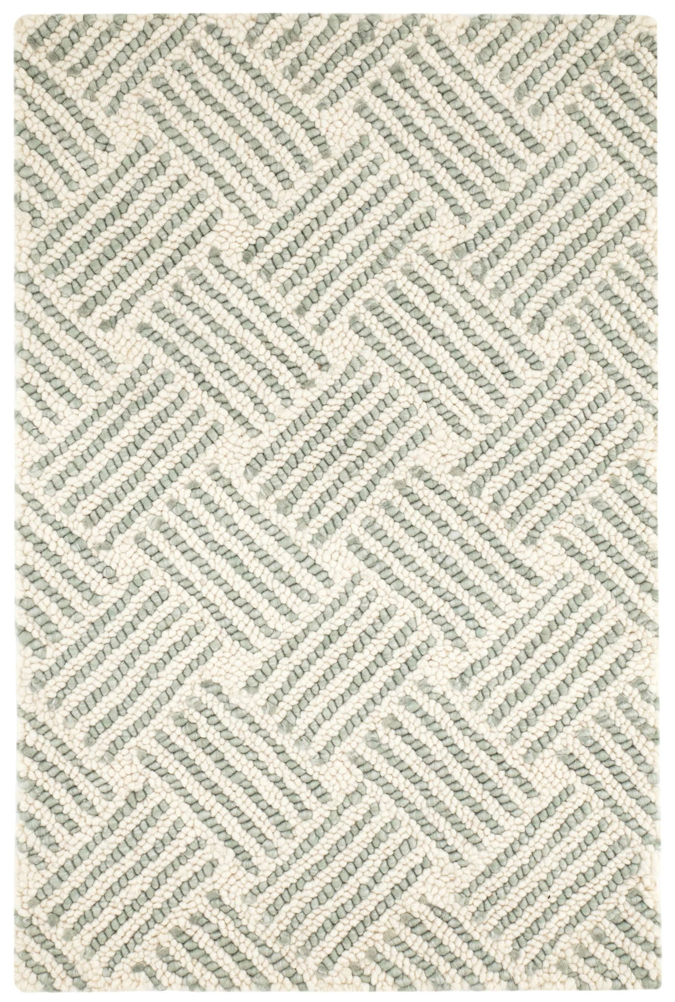 Layers Desert Sage Hand Hooked Wool Rug