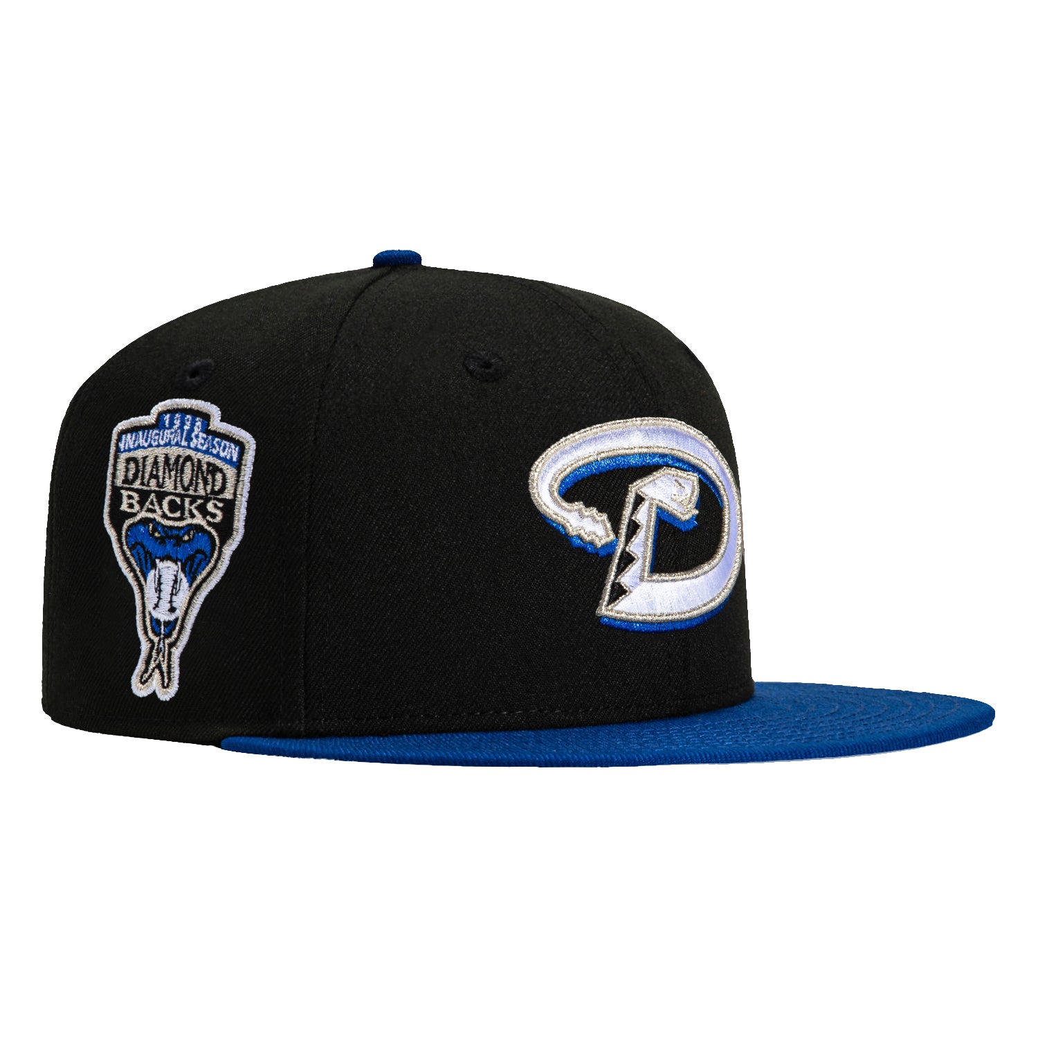 New Era 59Fifty Arizona Diamondbacks Inaugural Patch D Hat - Black, Royal