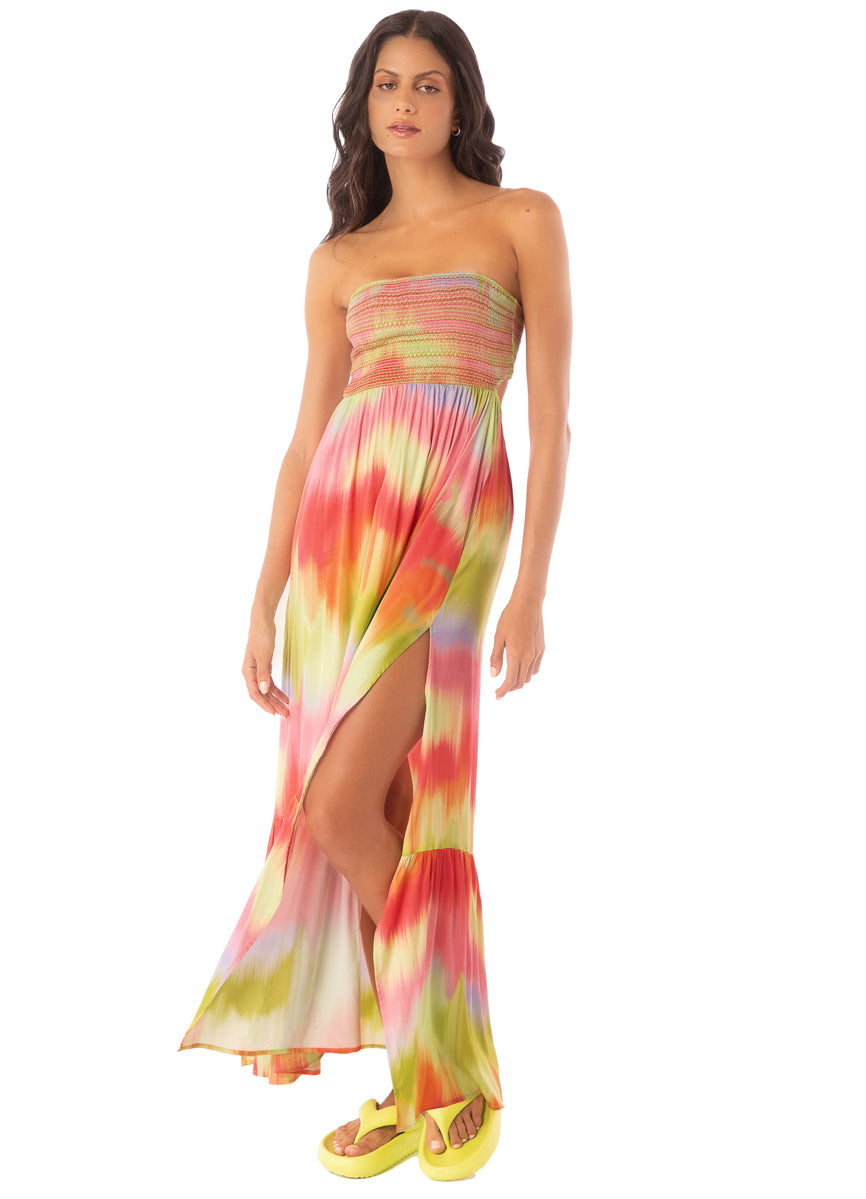 Maaji Lime Ombré Natasha Long Dress