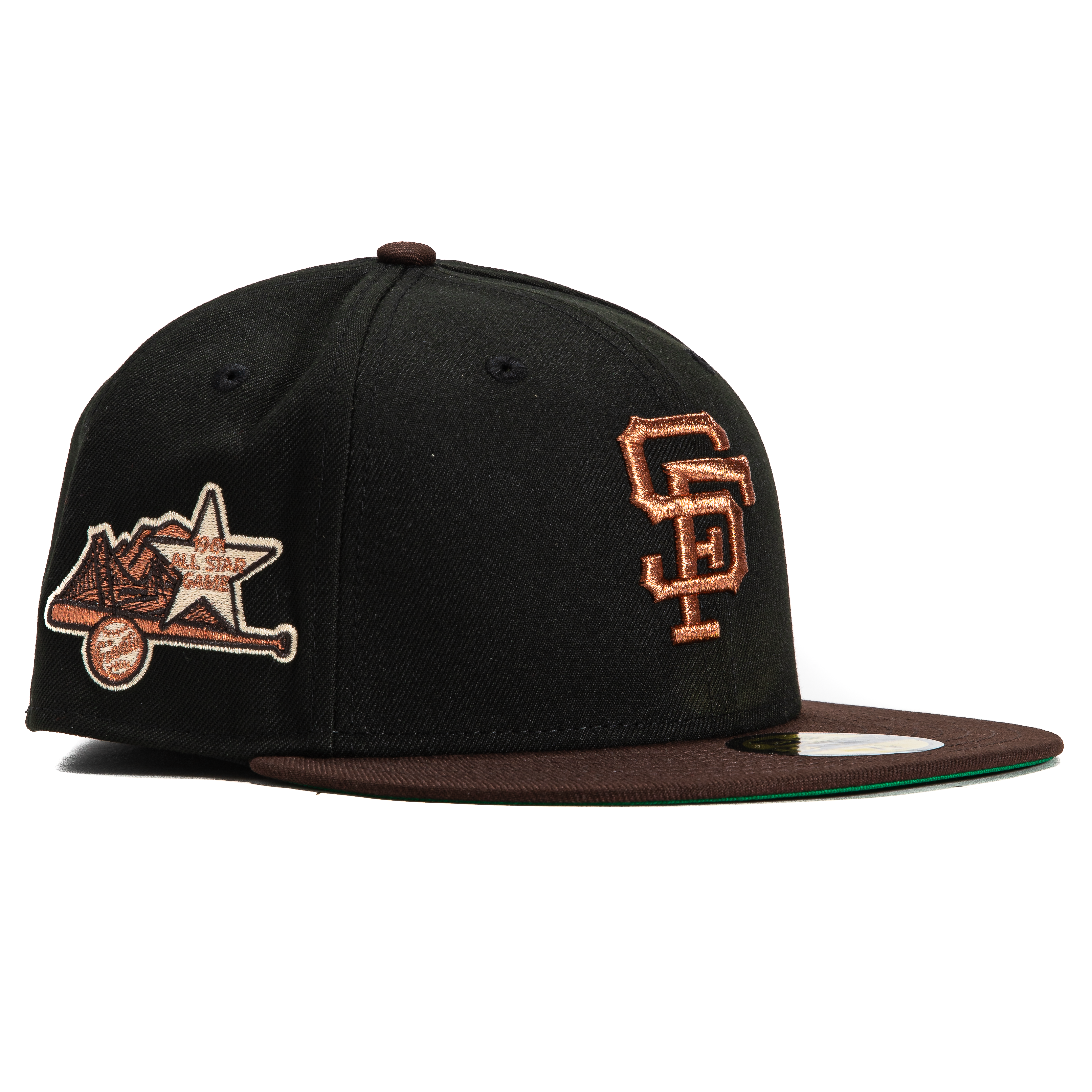 New Era 59Fifty San Francisco Giants 1961 All Star Game Patch Hat - Black, Brown, Metallic Copper