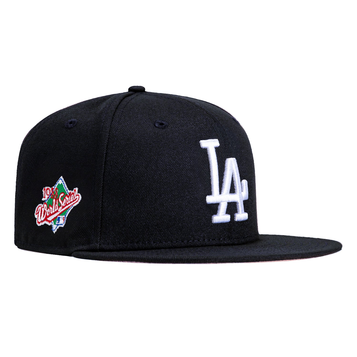 New Era 59Fifty Los Angeles Dodgers 1988 World Series Patch Pink UV Hat - Navy