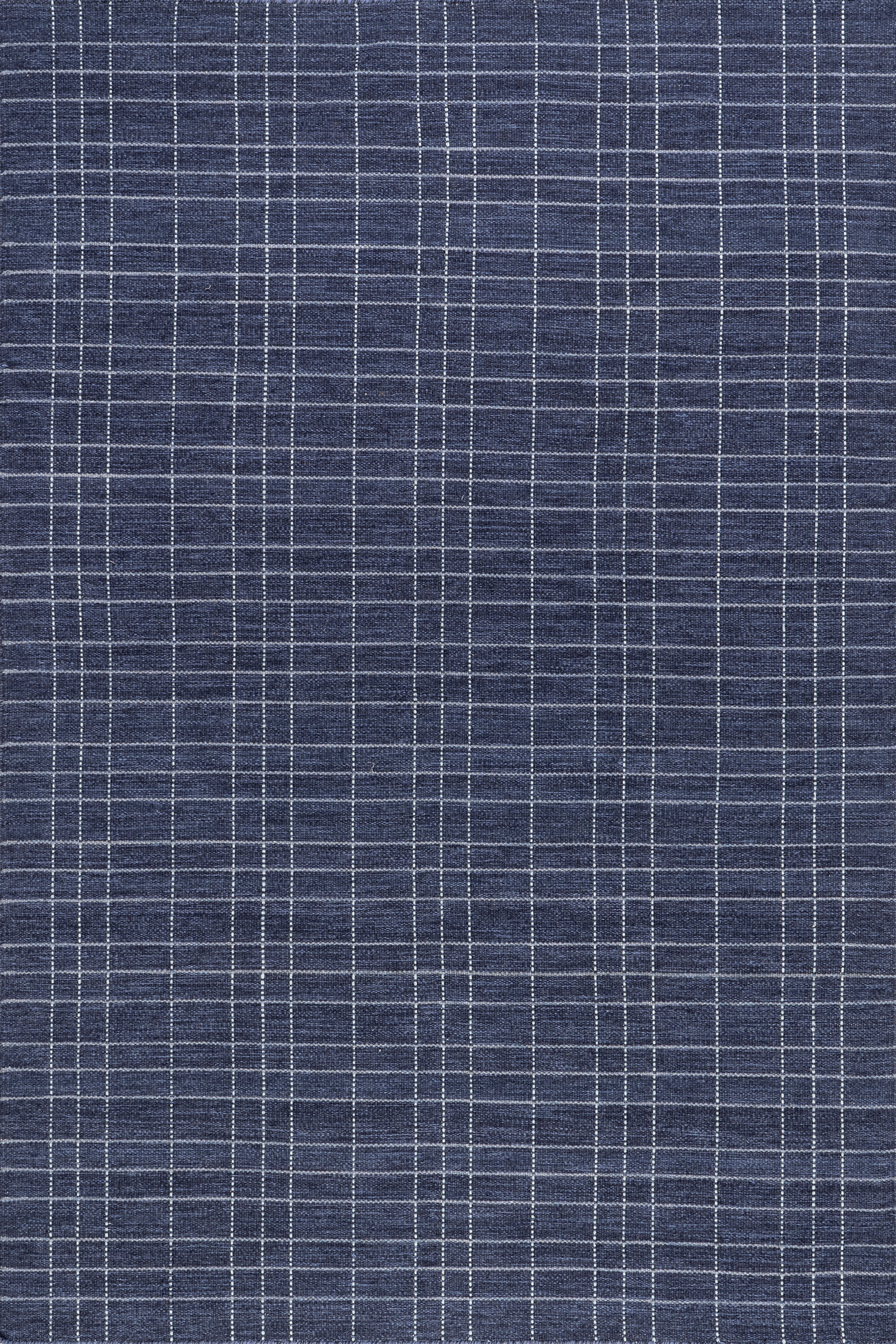 Charlie Plaid Wool Rug | Blue